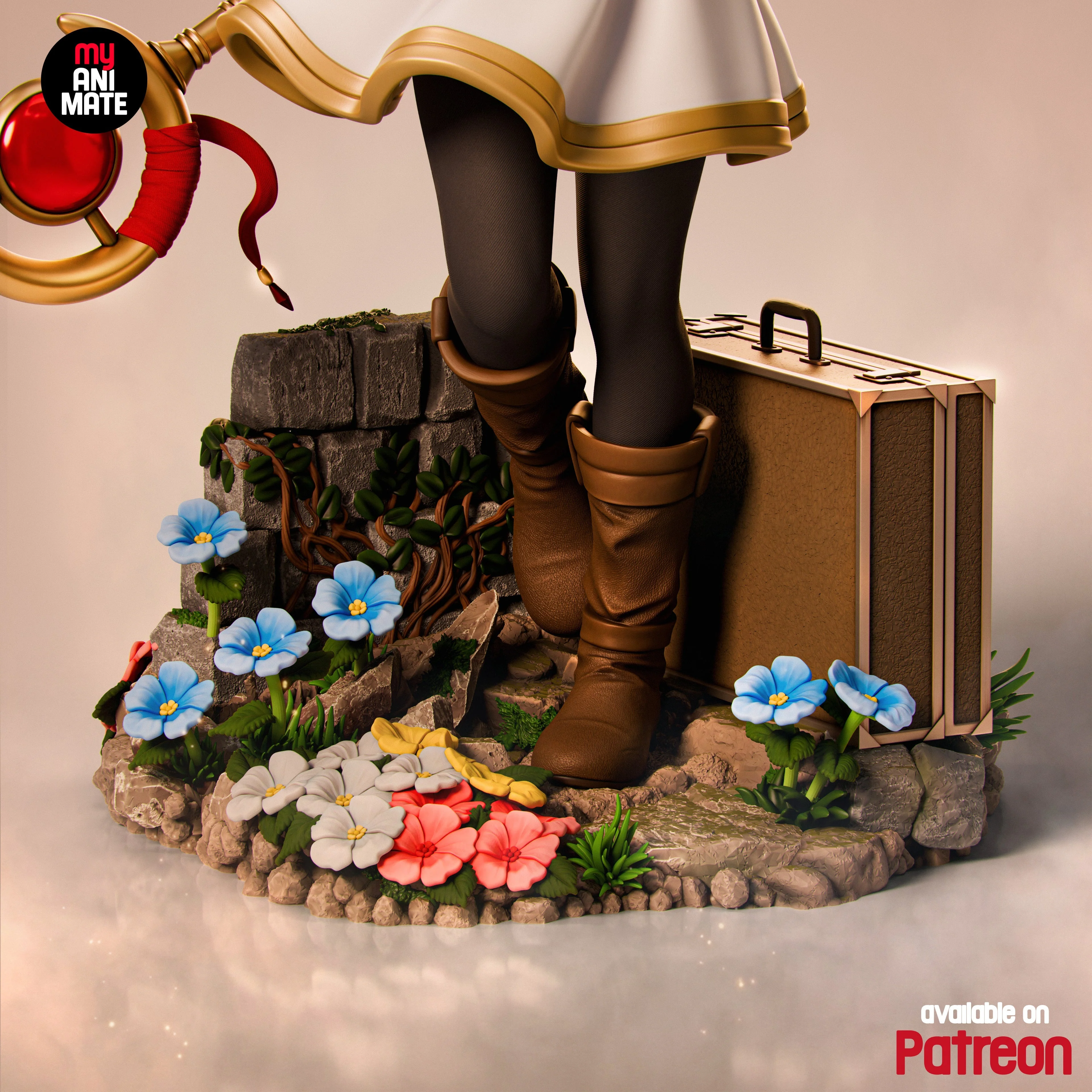 Ancient Elven Mage Statue - Image 9