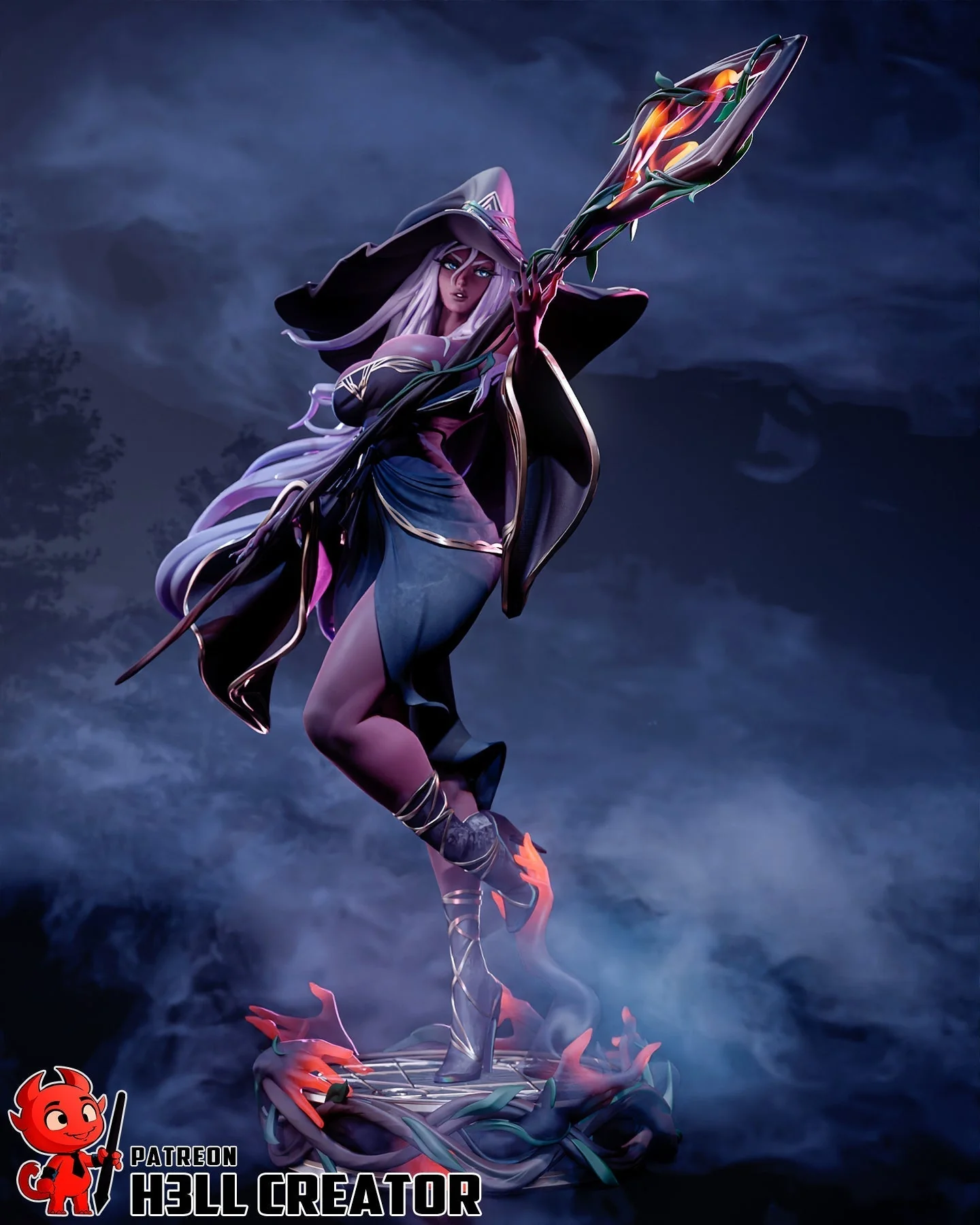 Blade of the Veiled Night Statue - Image 10