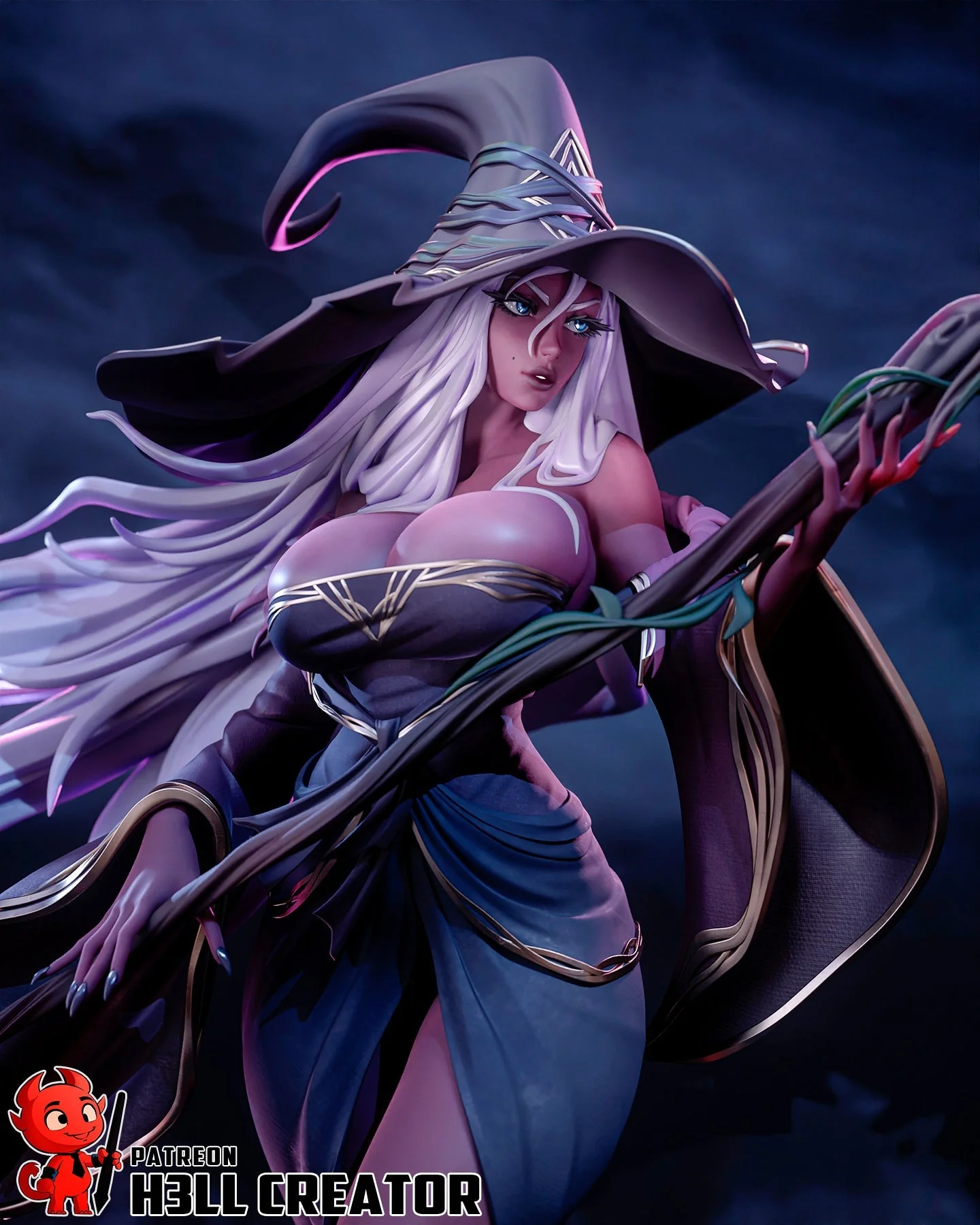 Blade of the Veiled Night Statue - Image 4