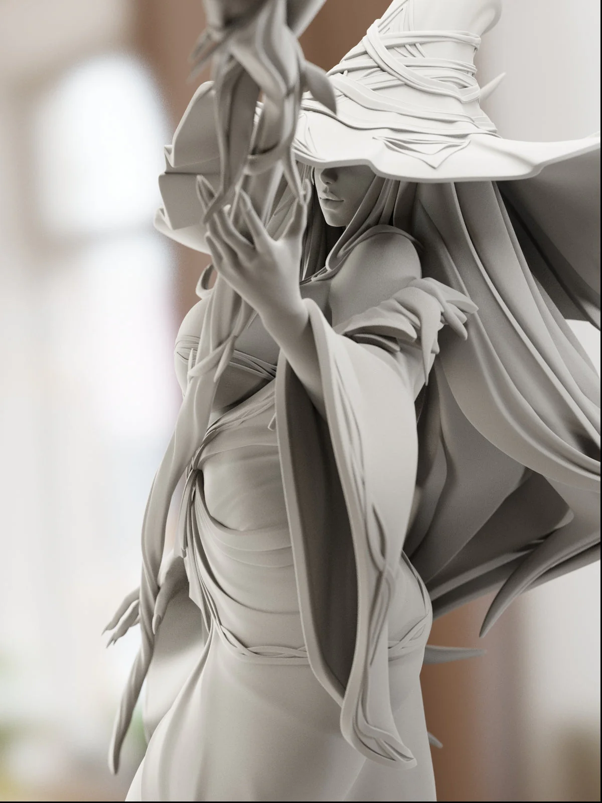 Blade of the Veiled Night Statue - Image 7