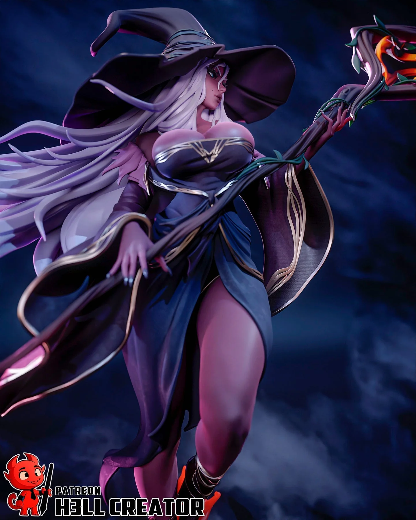 Blade of the Veiled Night Statue - Image 8