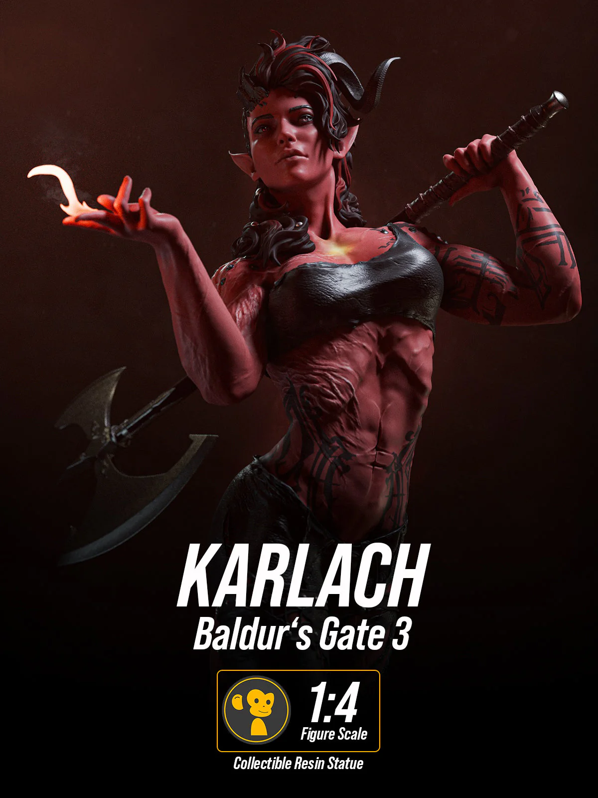 Burning Devil Karlach Statue