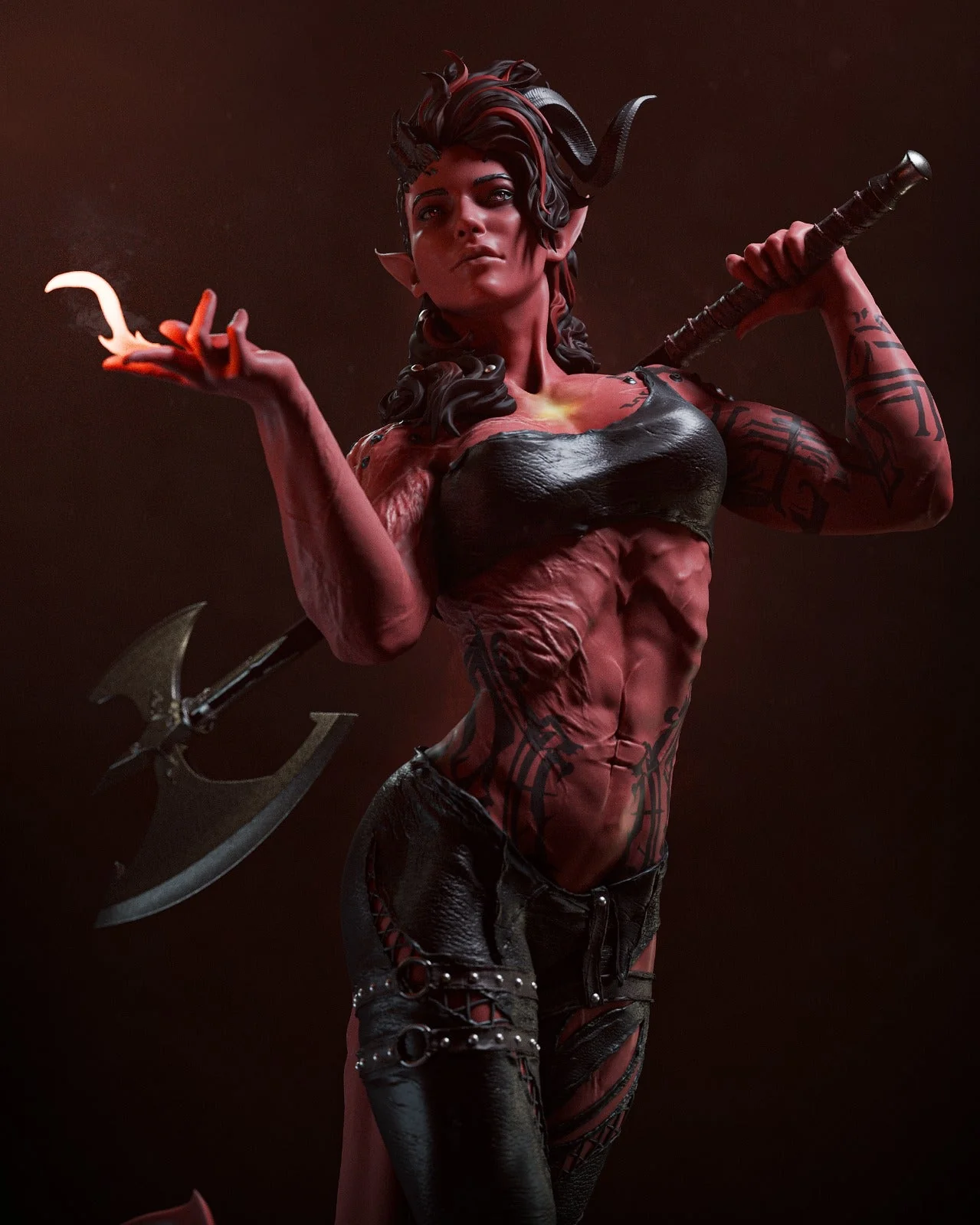 Burning Devil Karlach Statue - Image 3