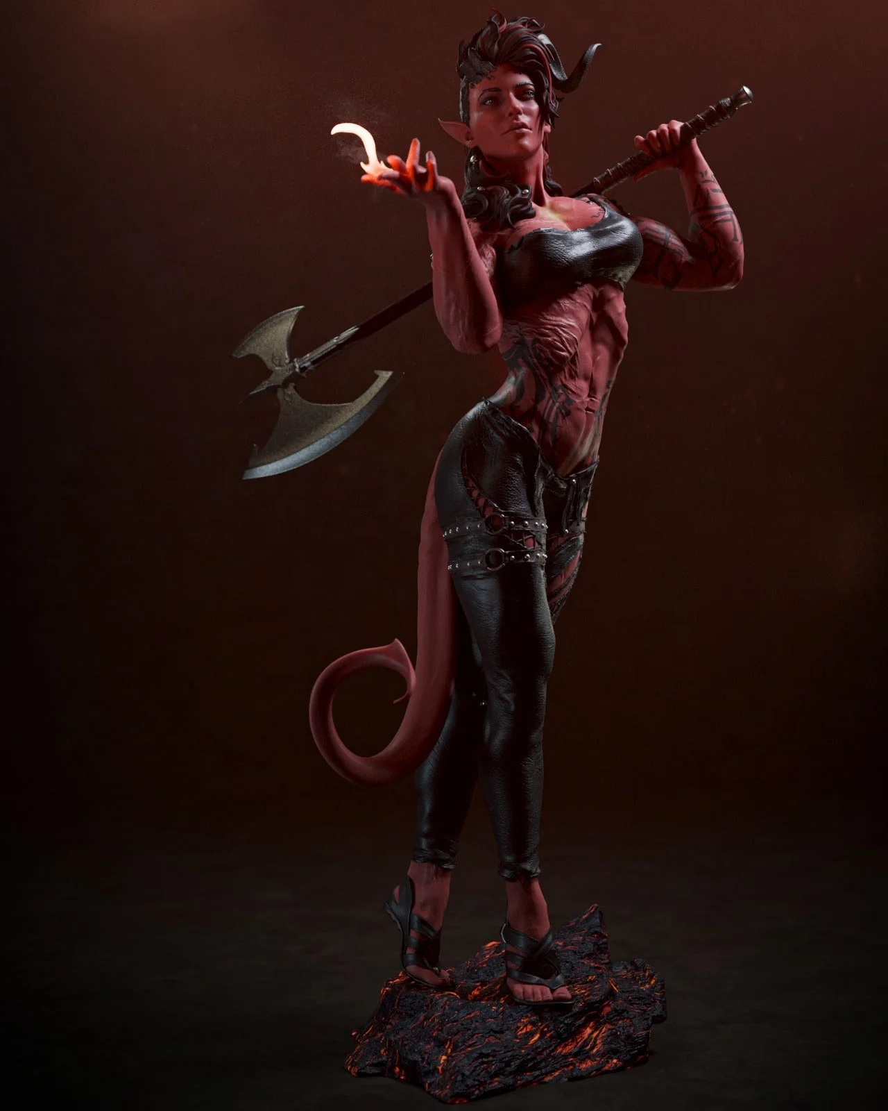 Burning Devil Karlach Statue - Image 4