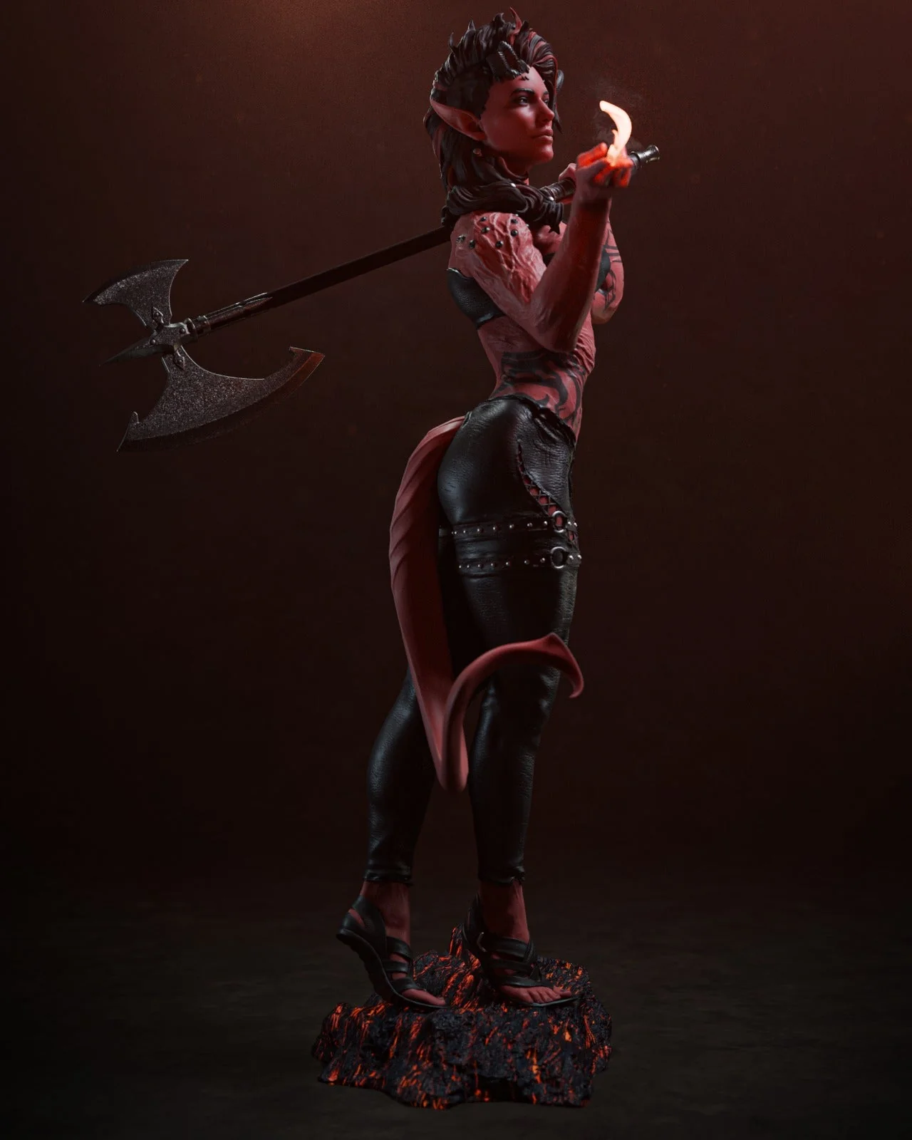 Burning Devil Karlach Statue - Image 5