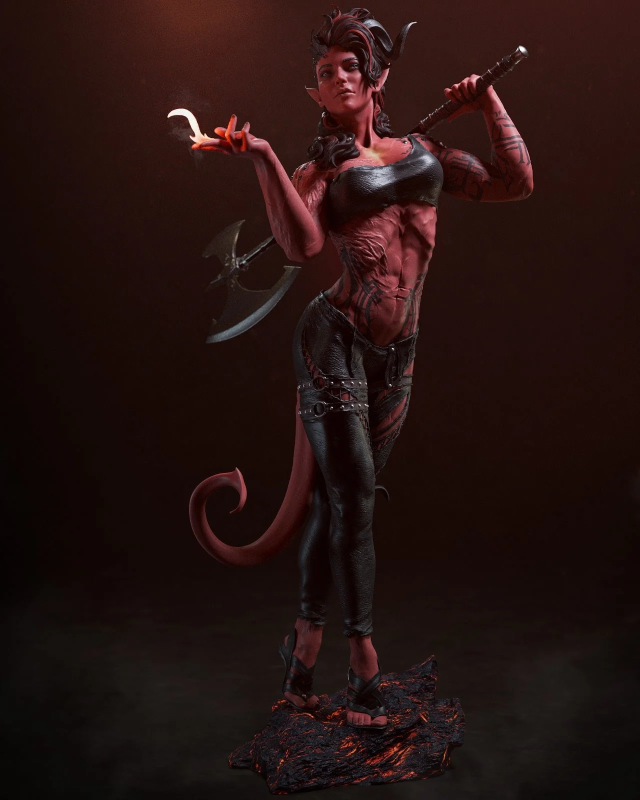 Burning Devil Karlach Statue - Image 6