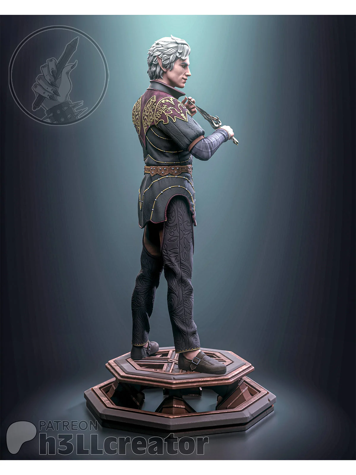 Cunning Astarion - Baldur's Gate 3 Statue - Image 4