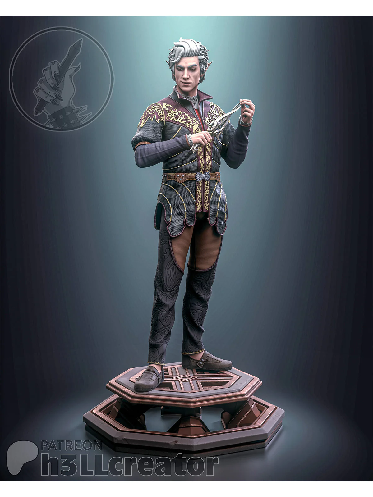 Cunning Astarion - Baldur's Gate 3 Statue - Image 5