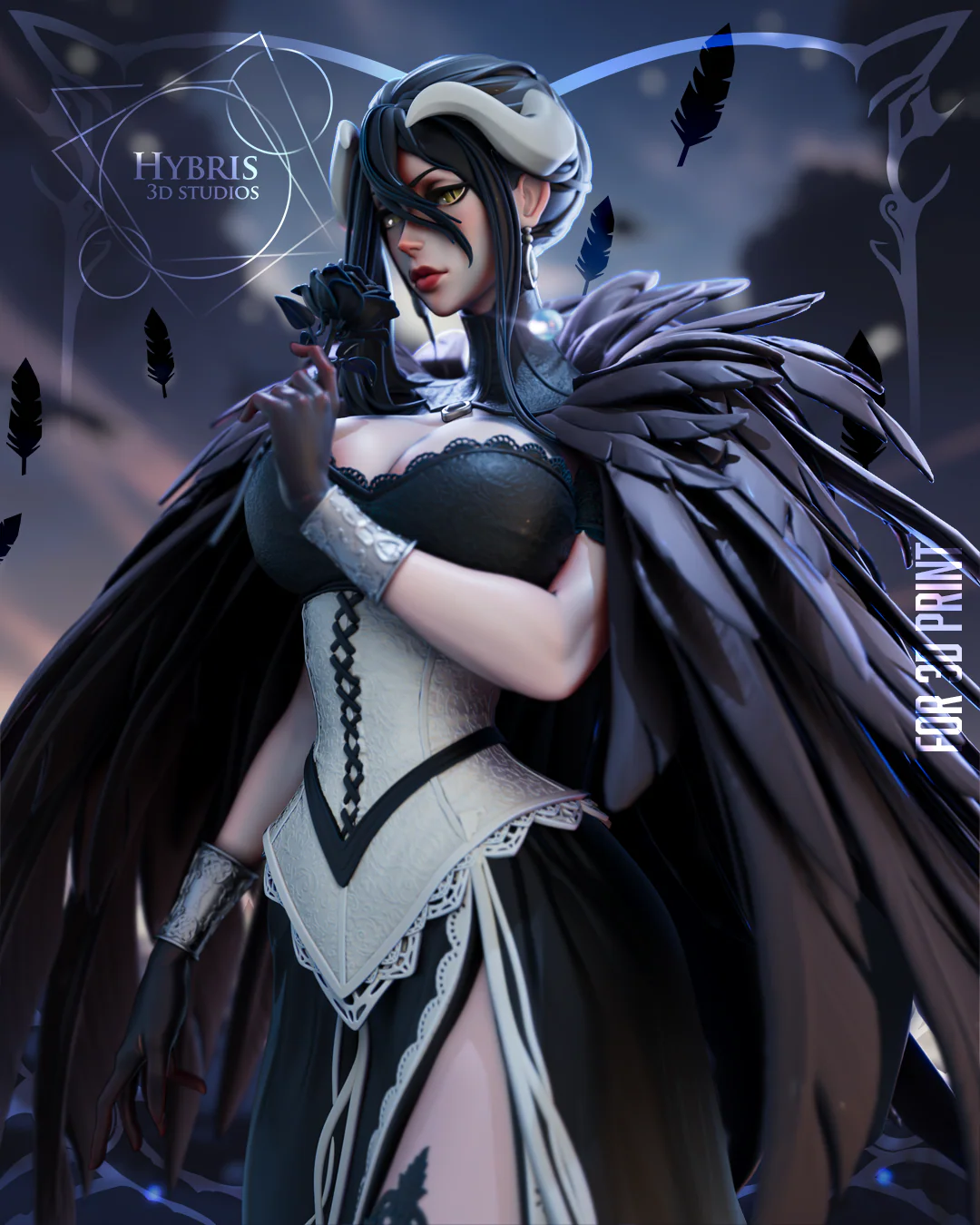 Dark Queen Albedo Statue - Image 4
