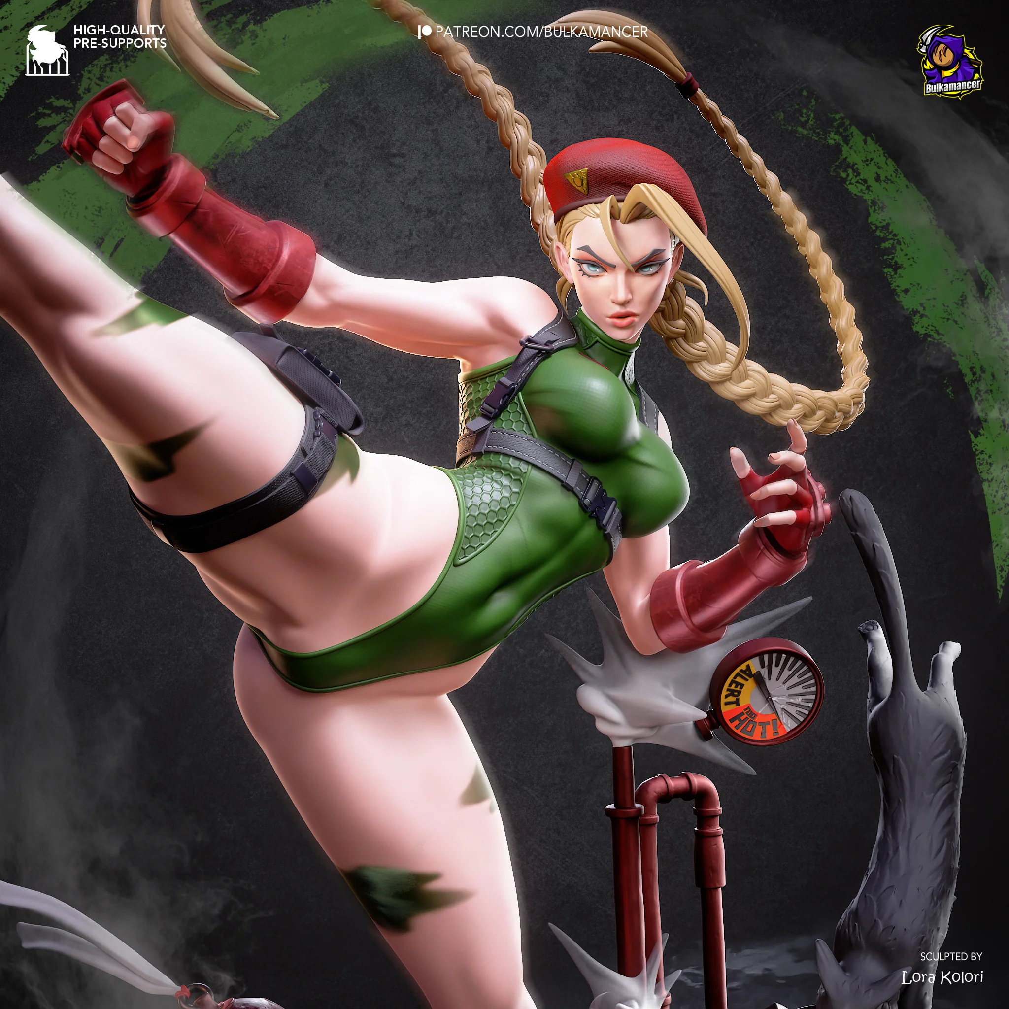 Delta Red Assassin Statue - Image 11