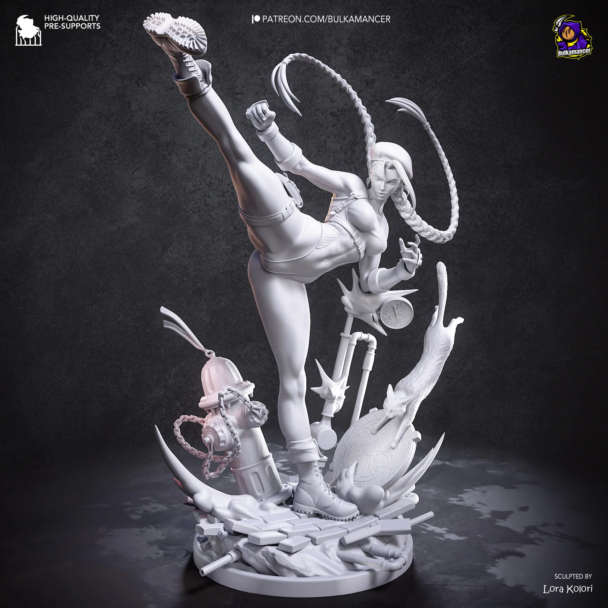 Delta Red Assassin Statue - Image 15