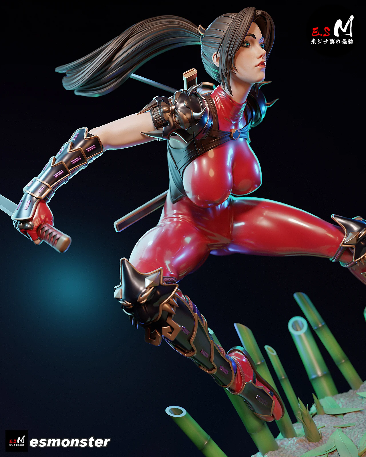 Demon Hunter Ninja Statue - Image 2