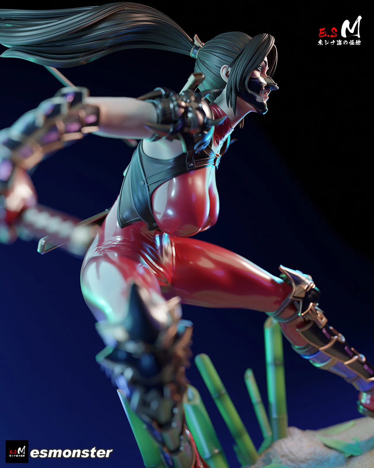 Demon Hunter Ninja Statue - Image 6
