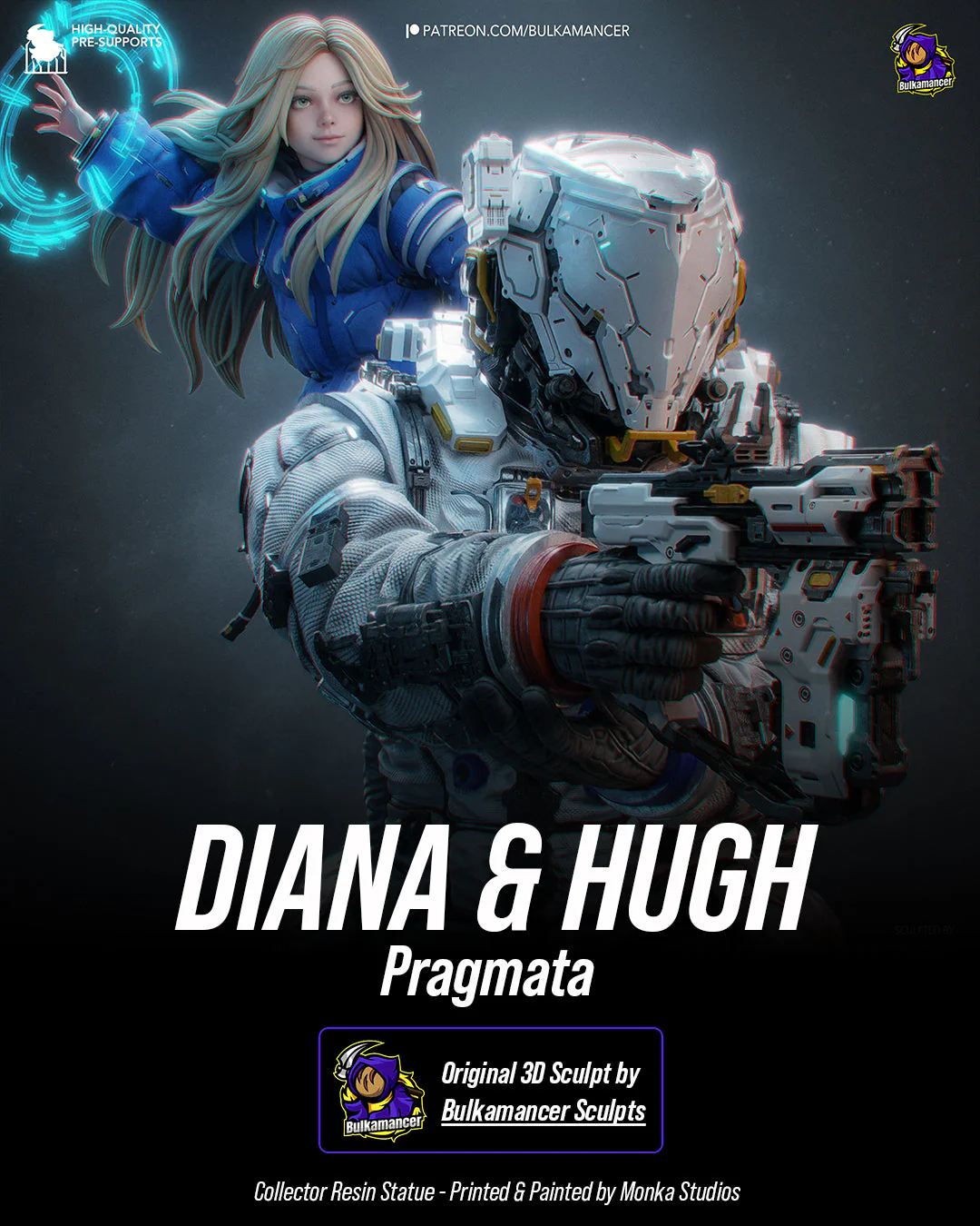 Diana & Hugh Statue