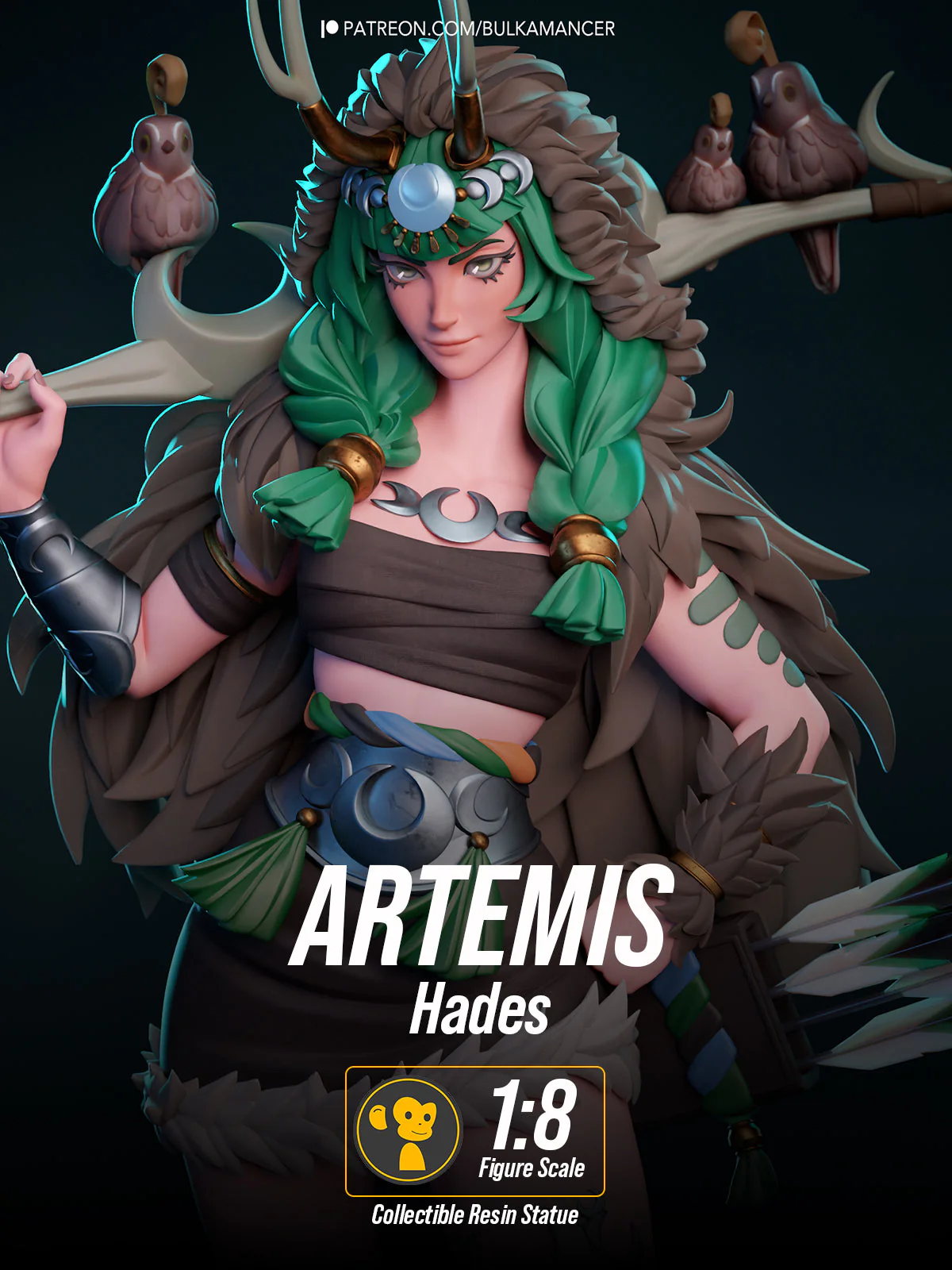 Goddess of the Hunt Statue