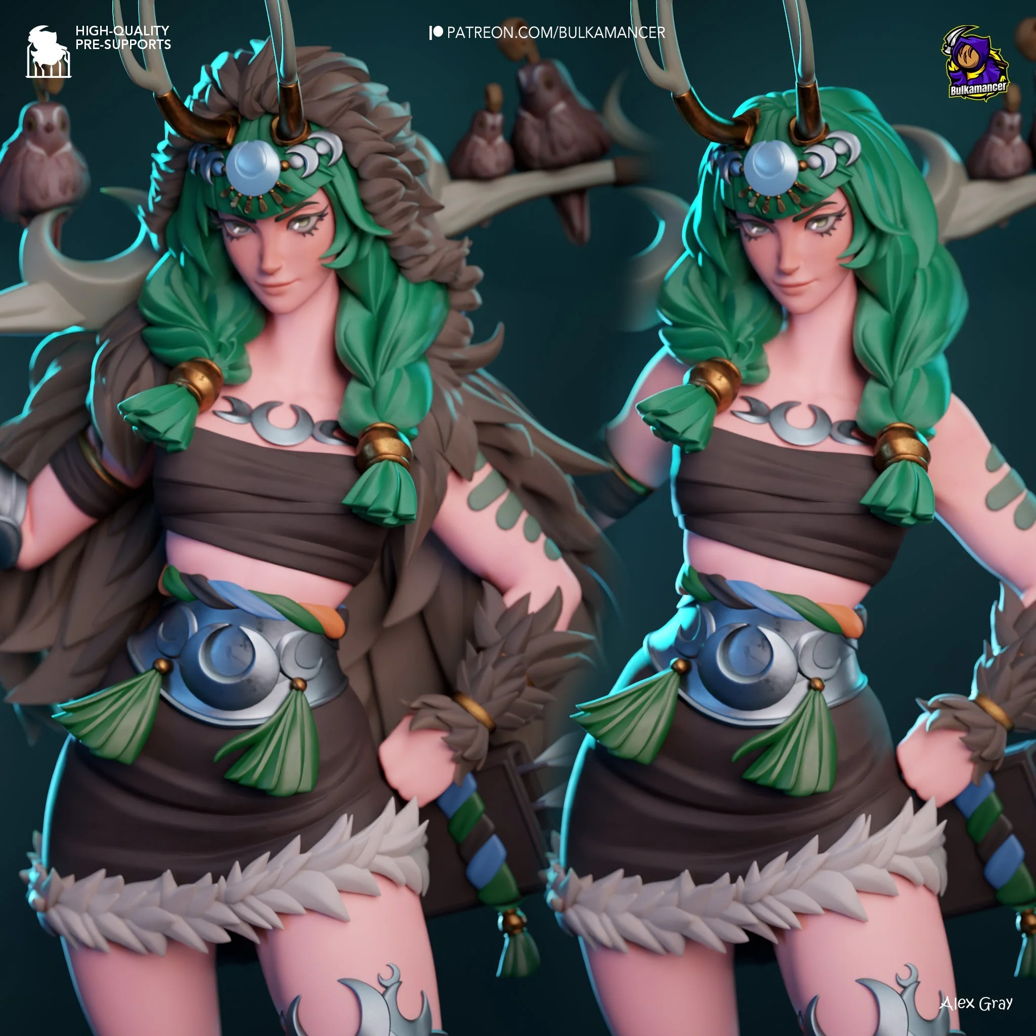Goddess of the Hunt Statue - Image 12