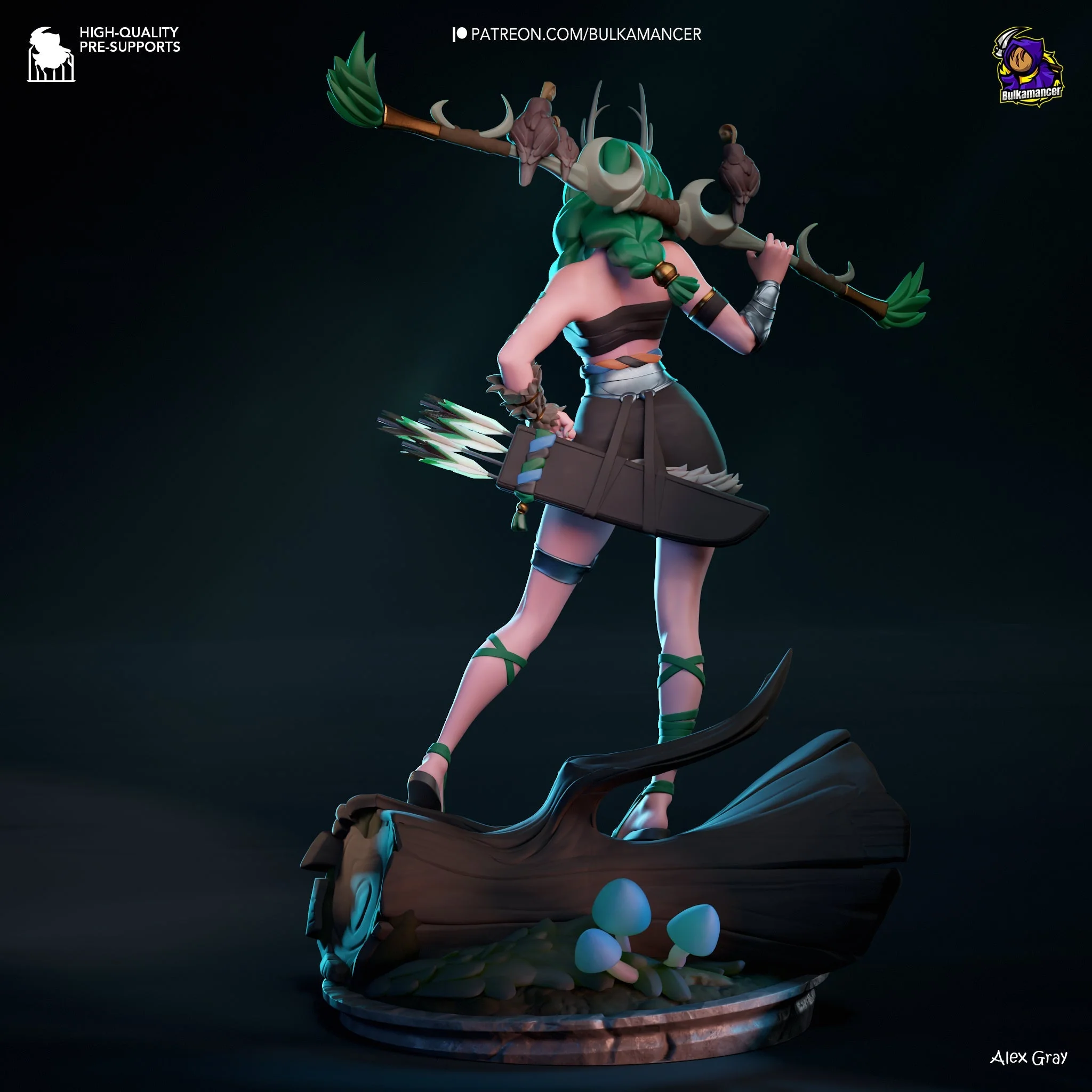 Goddess of the Hunt Statue - Image 14