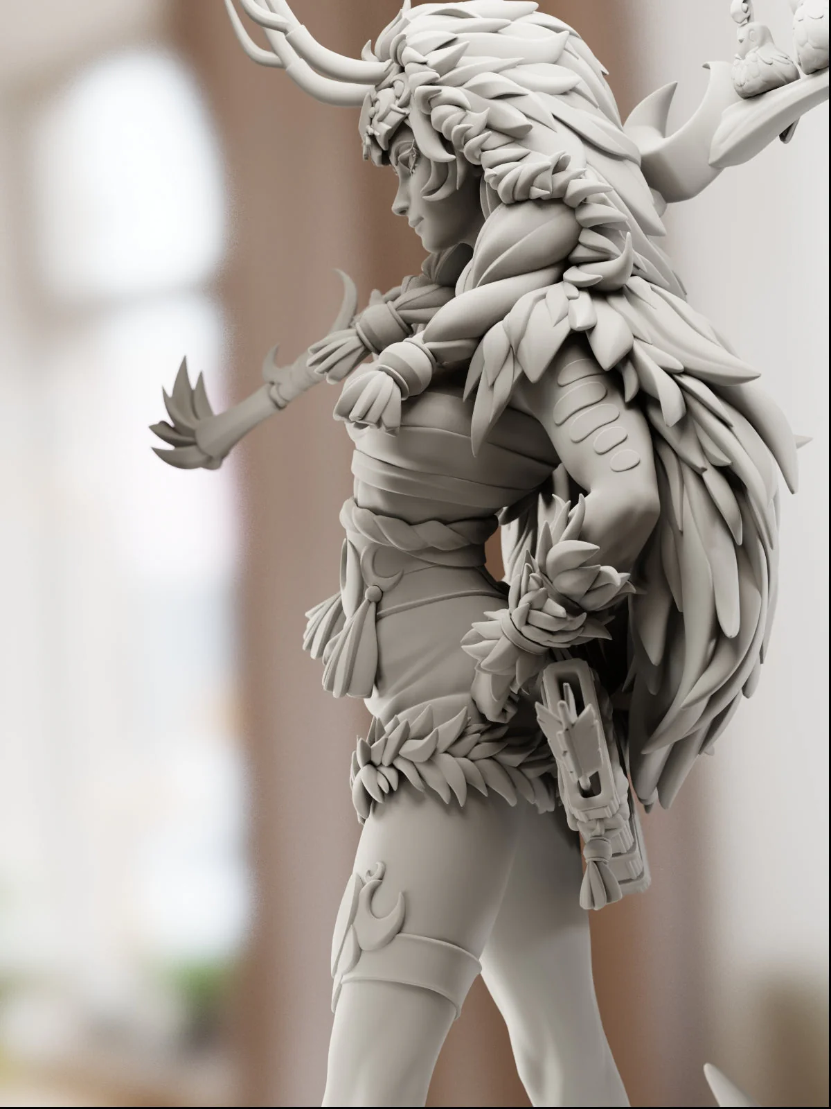 Goddess of the Hunt Statue - Image 17