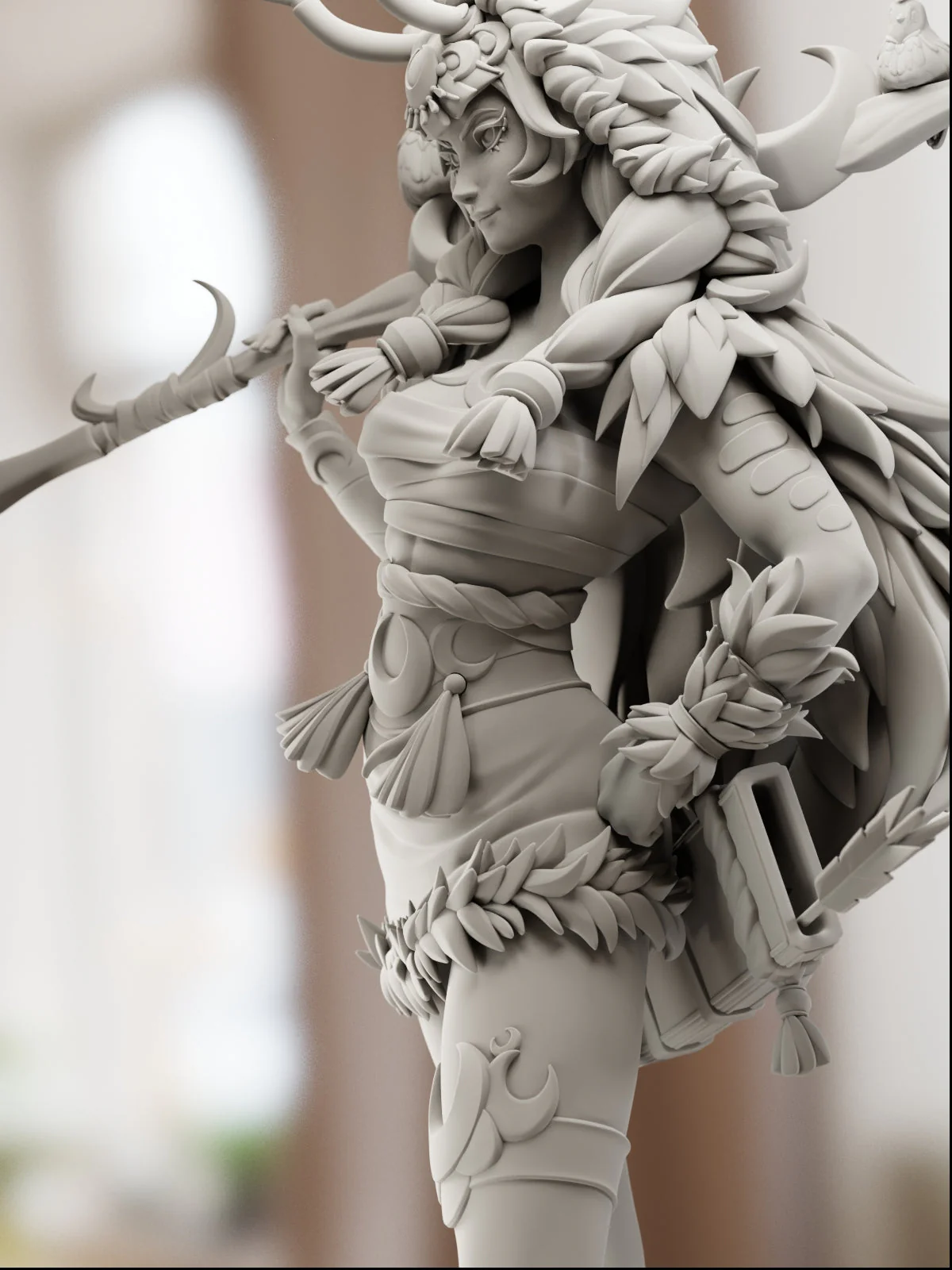 Goddess of the Hunt Statue - Image 18