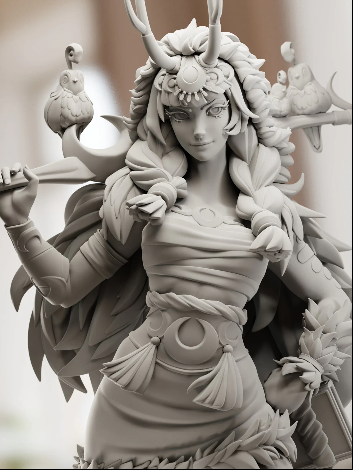 Goddess of the Hunt Statue - Image 2