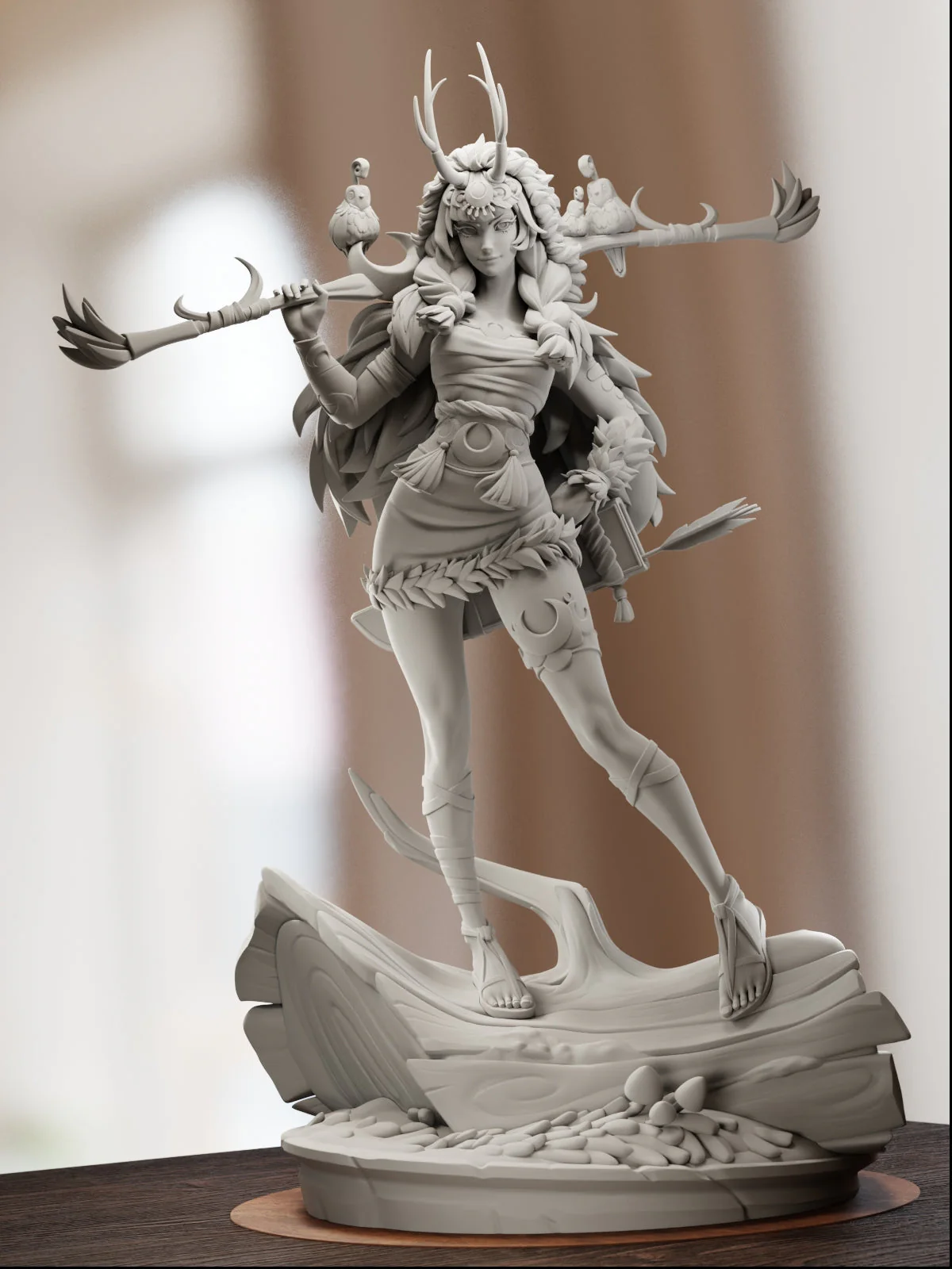Goddess of the Hunt Statue - Image 20