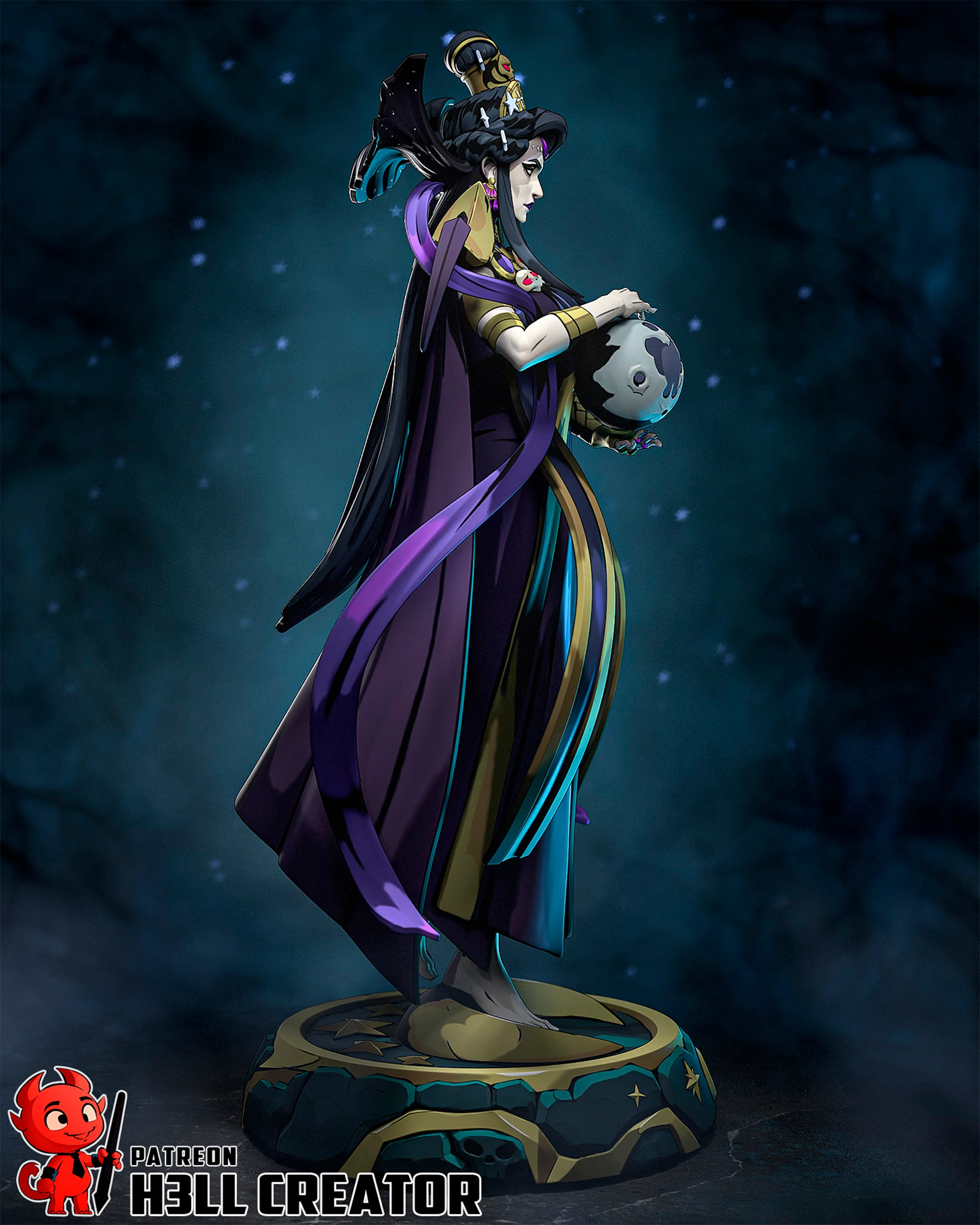 Goddess of the Night Statue - Image 7