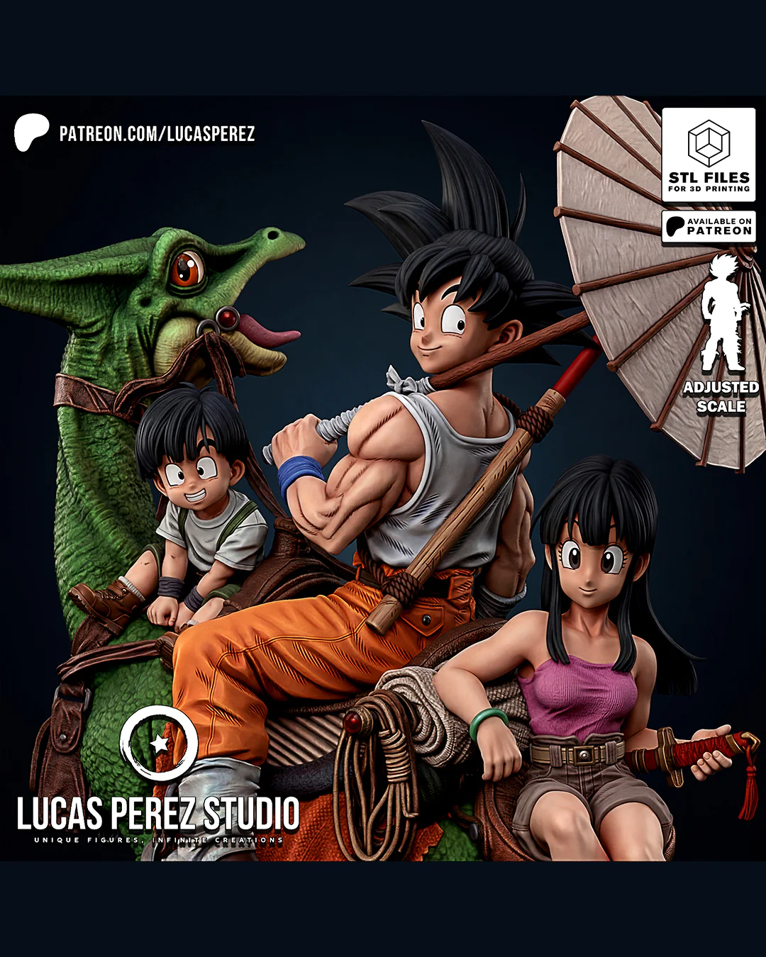 Goku Family Statue - Image 7