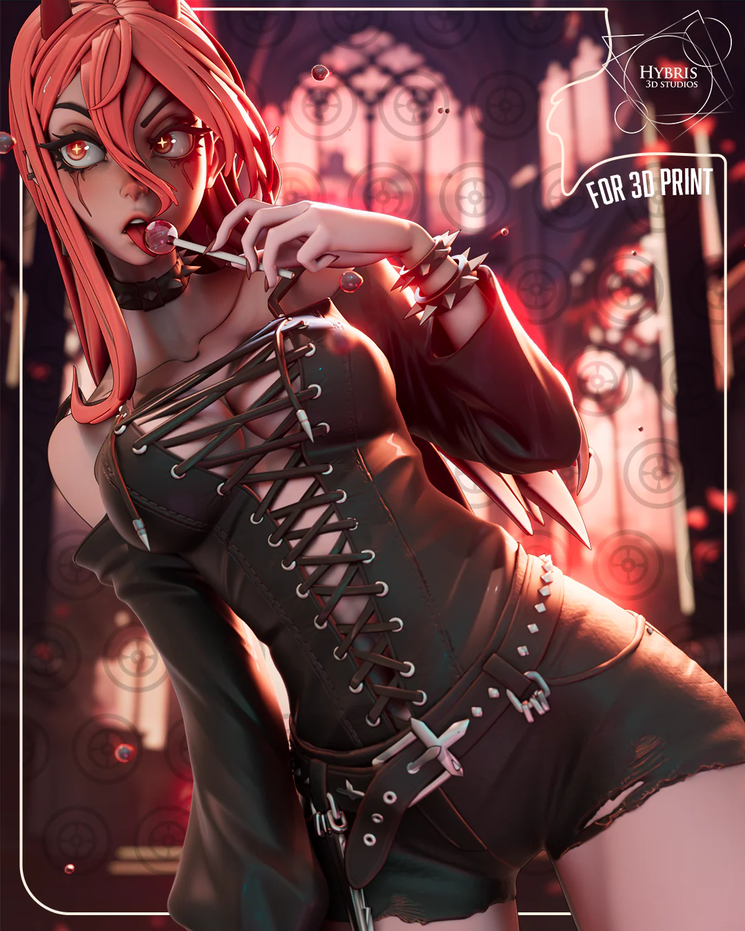 Goth Power Statue - Image 3