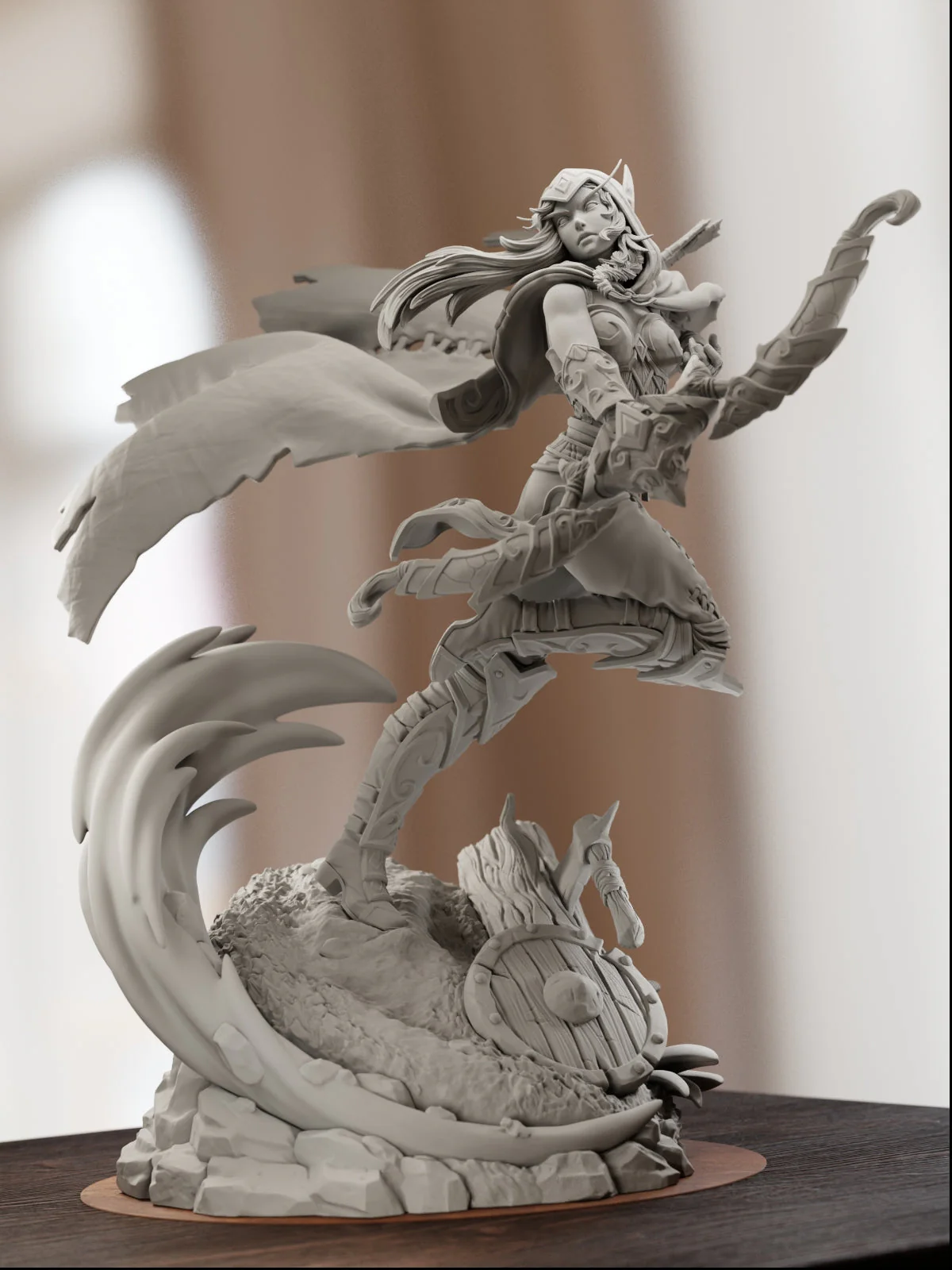 High Elf Archer Statue - Image 10