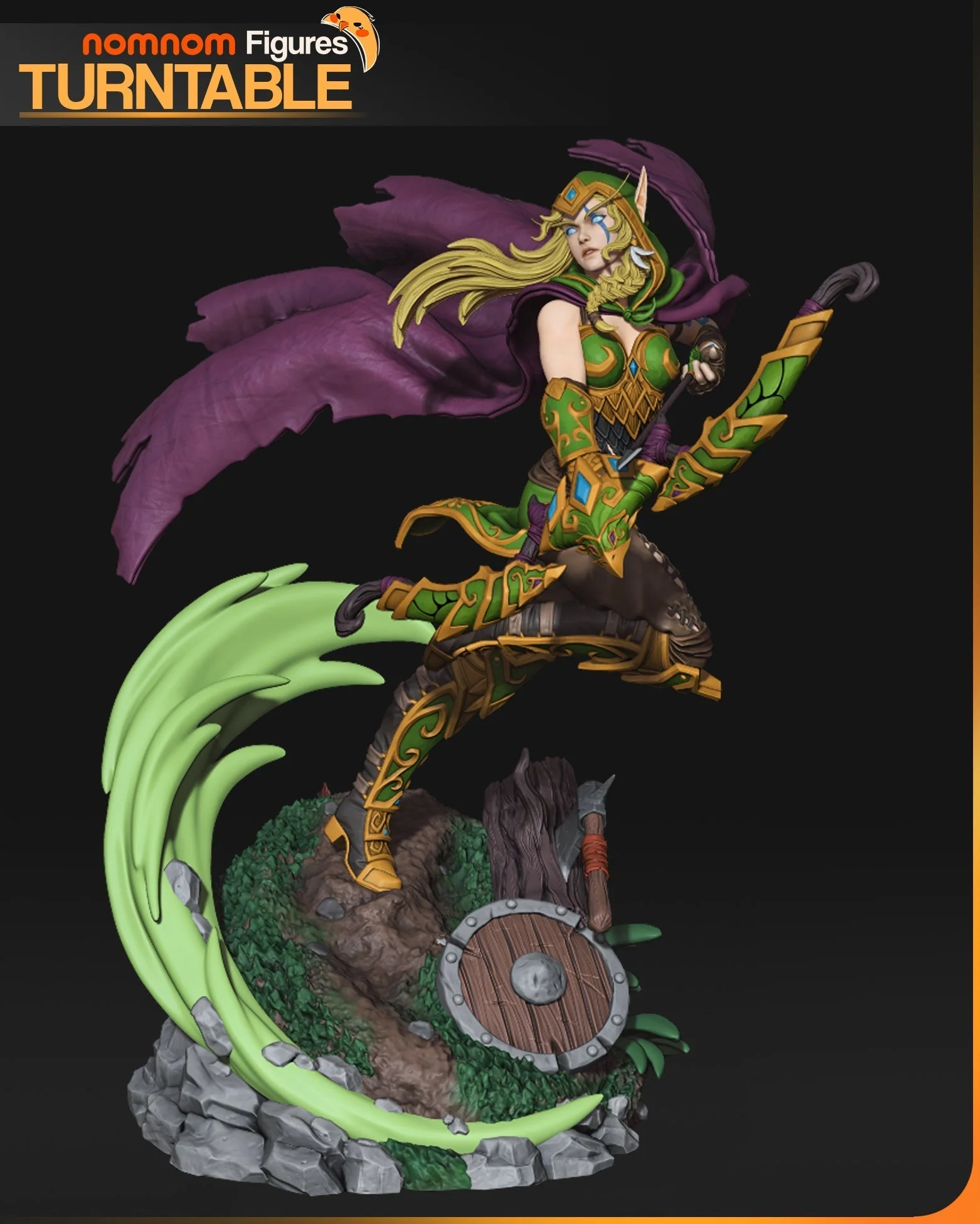 High Elf Archer Statue - Image 4