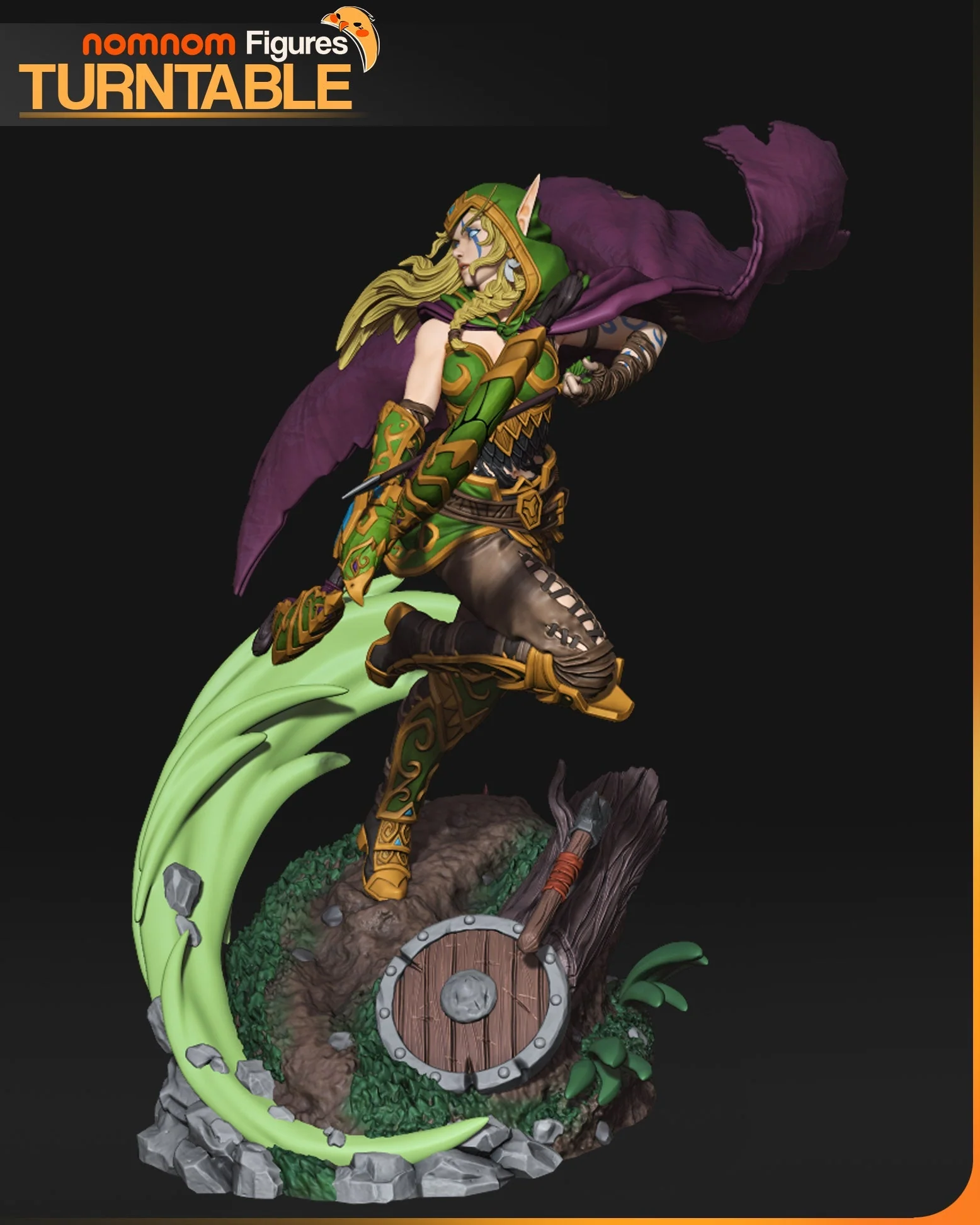 High Elf Archer Statue - Image 5