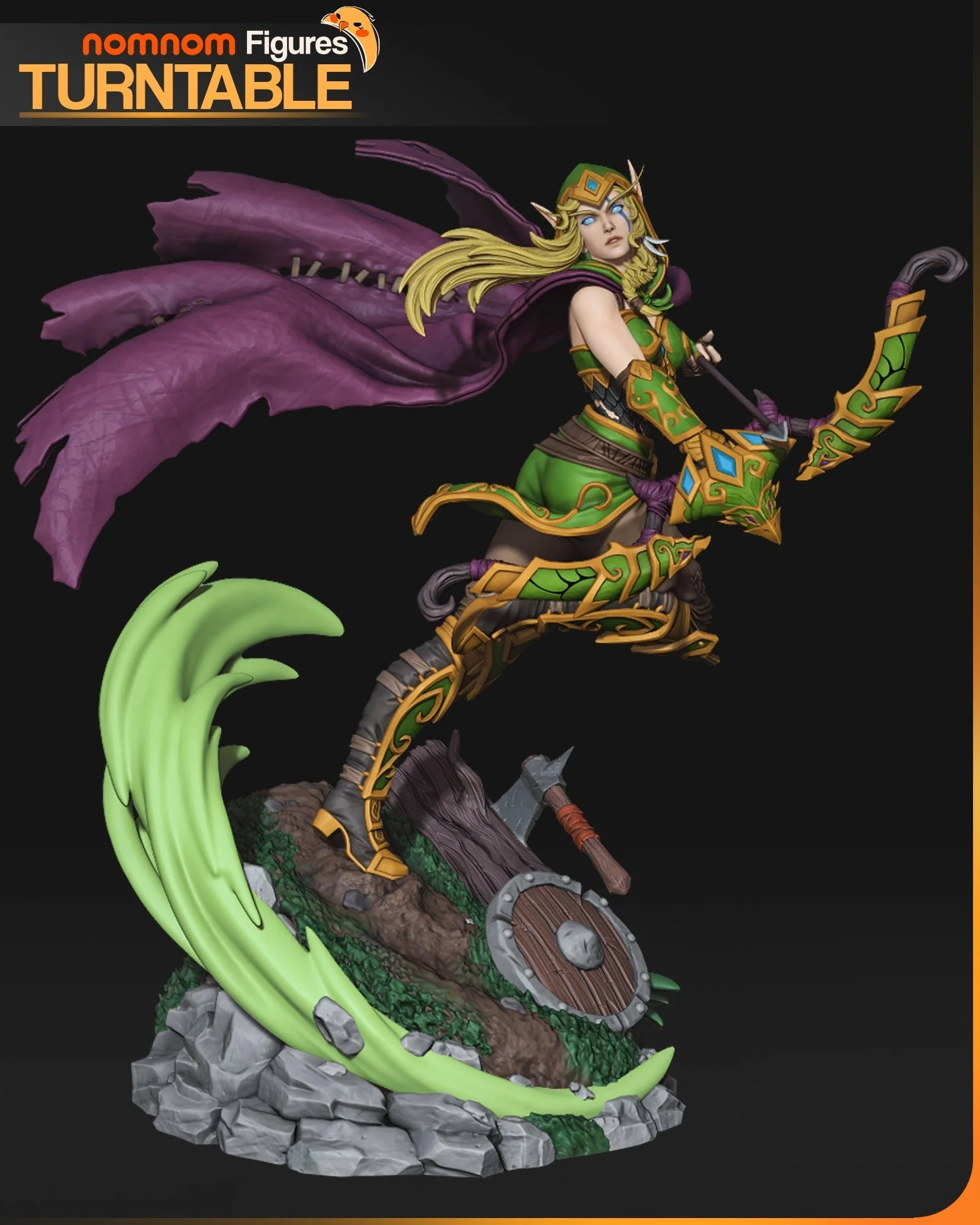 High Elf Archer Statue - Image 6