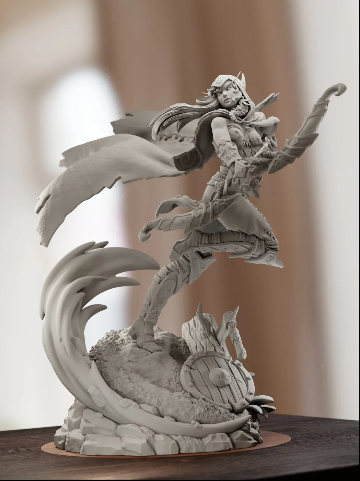 High Elf Archer Statue - Image 9