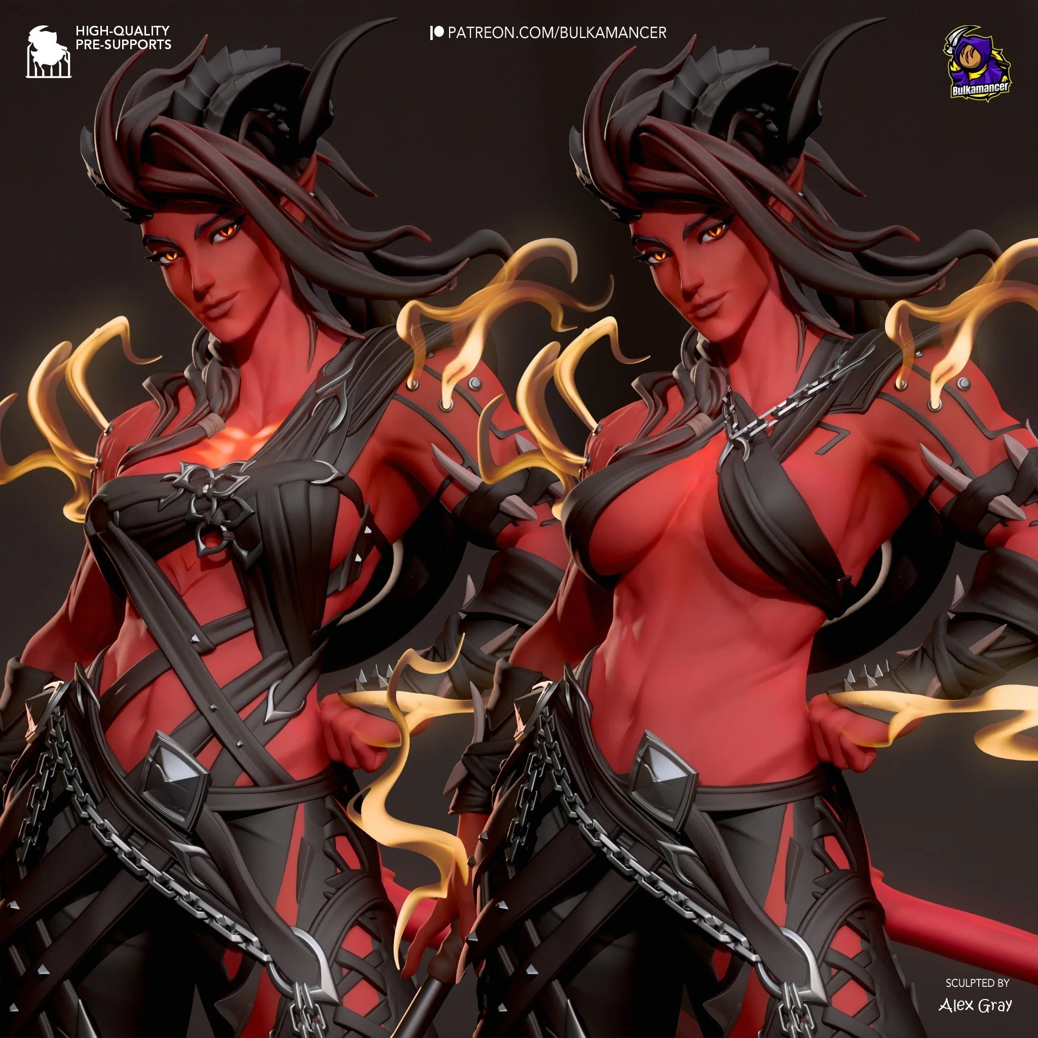 Karlach - Baldur's Gate 3 Statue - Image 4