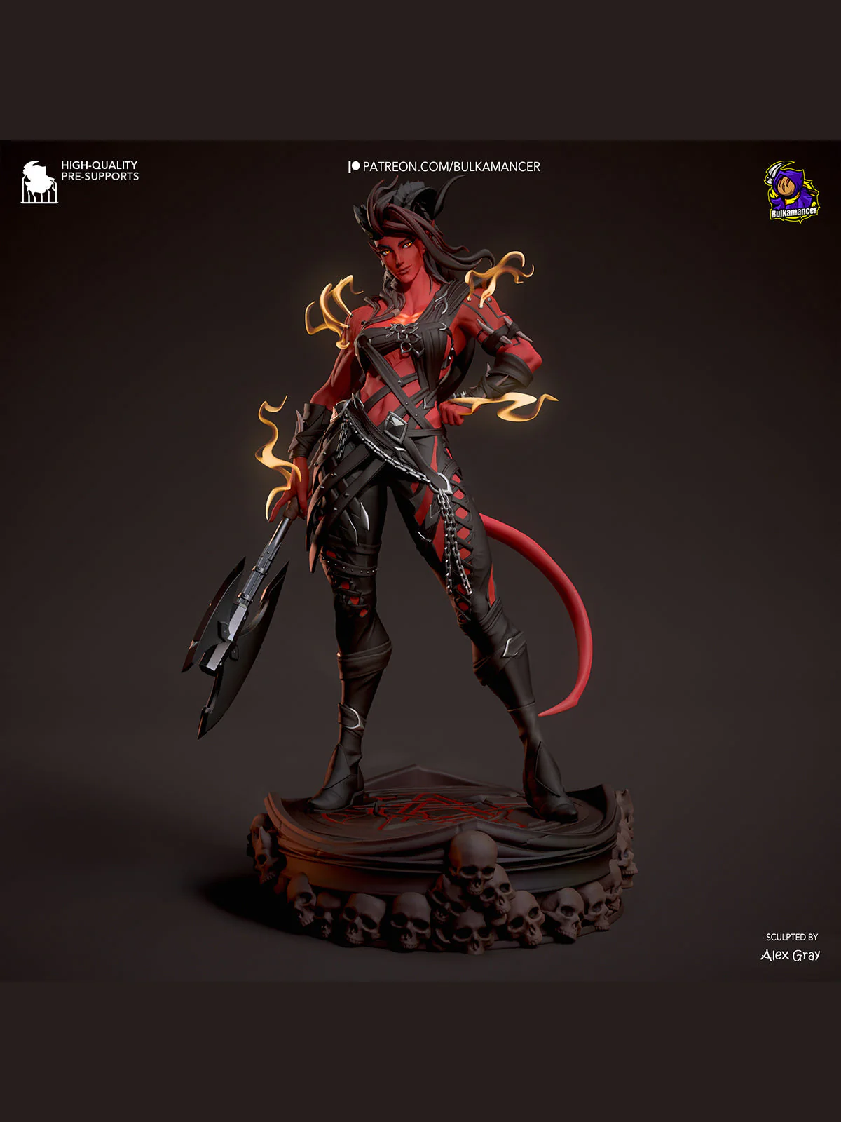 Karlach - Baldur's Gate 3 Statue - Image 7