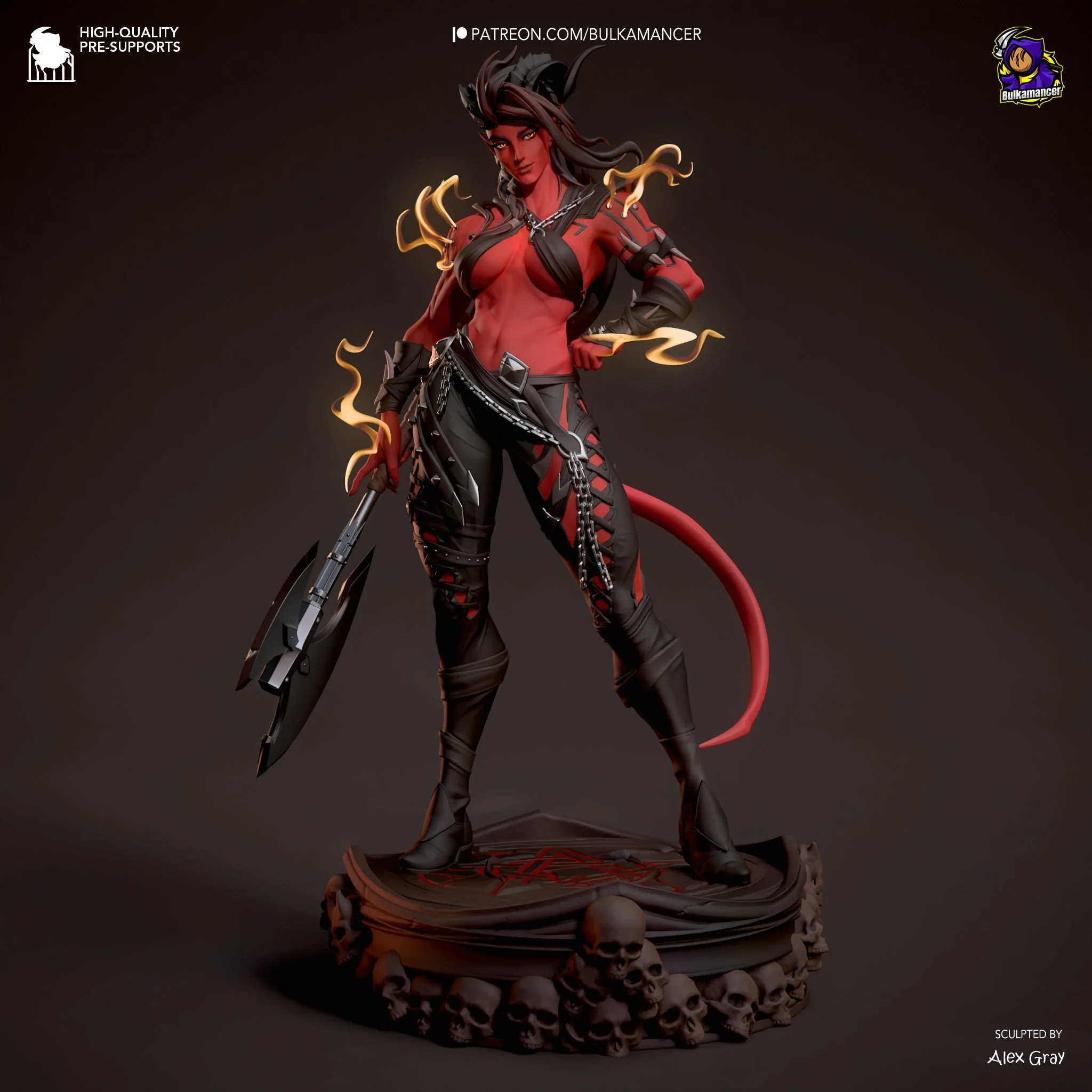 Karlach - Baldur's Gate 3 Statue - Image 8