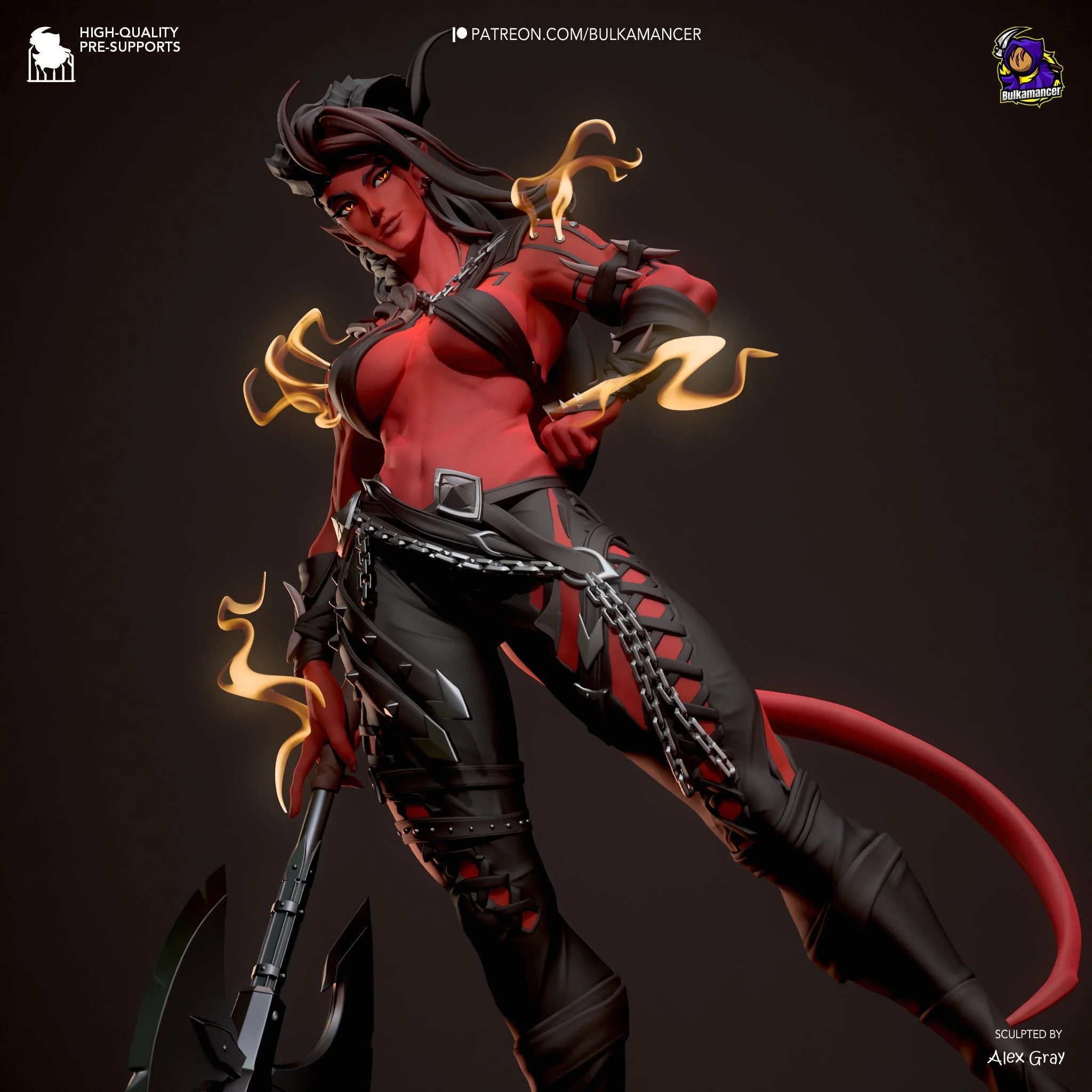 Karlach - Baldur's Gate 3 Statue - Image 9