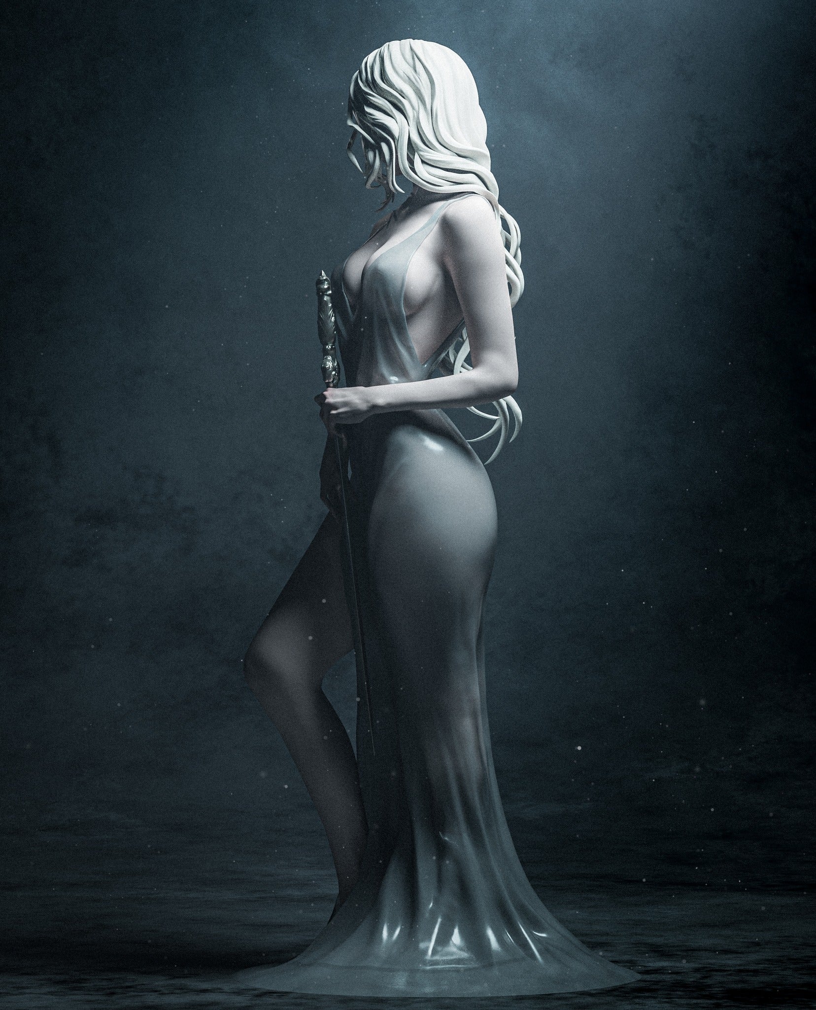 Lady of the Lake Statue - Image 4