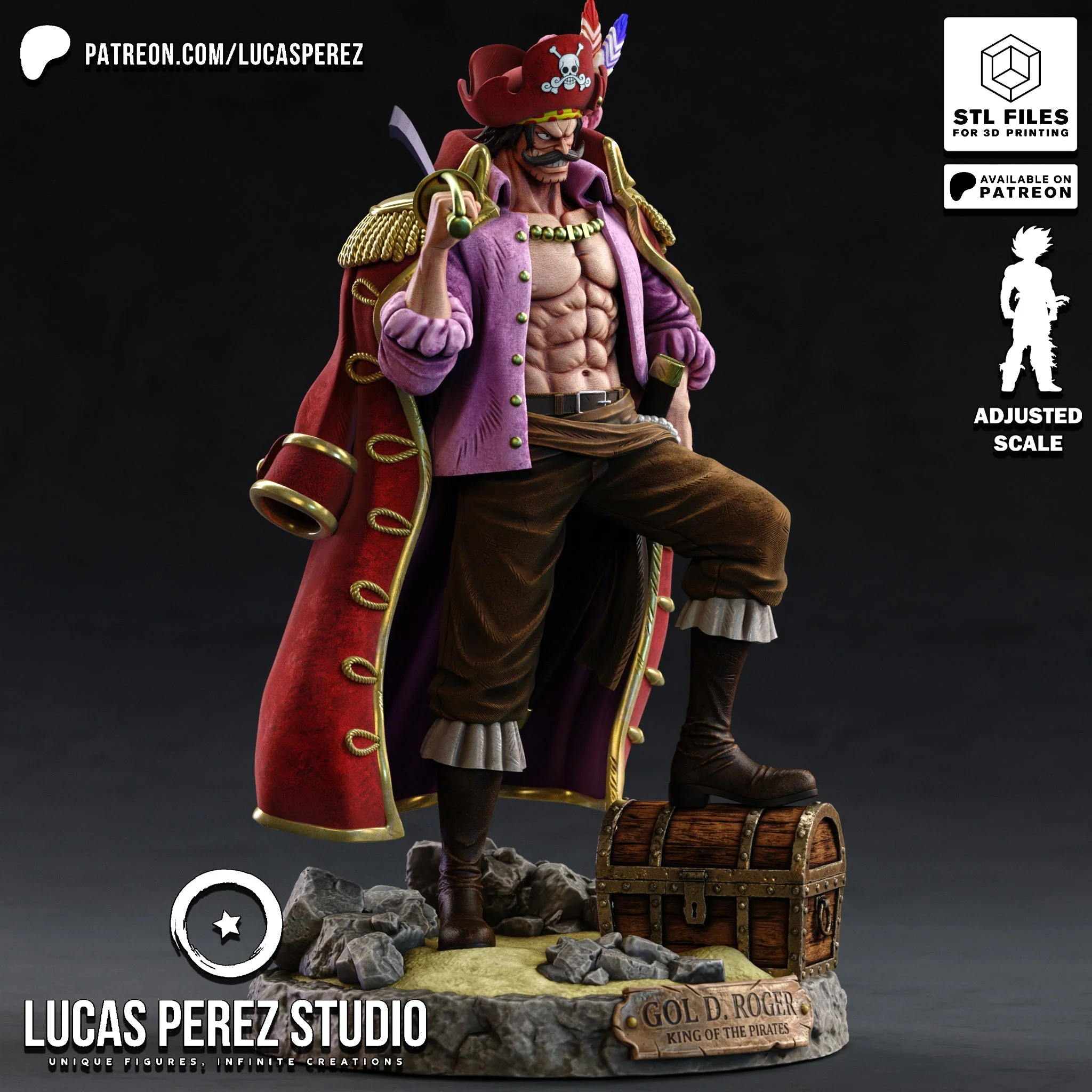 Legendary Pirate King Statue - Image 5