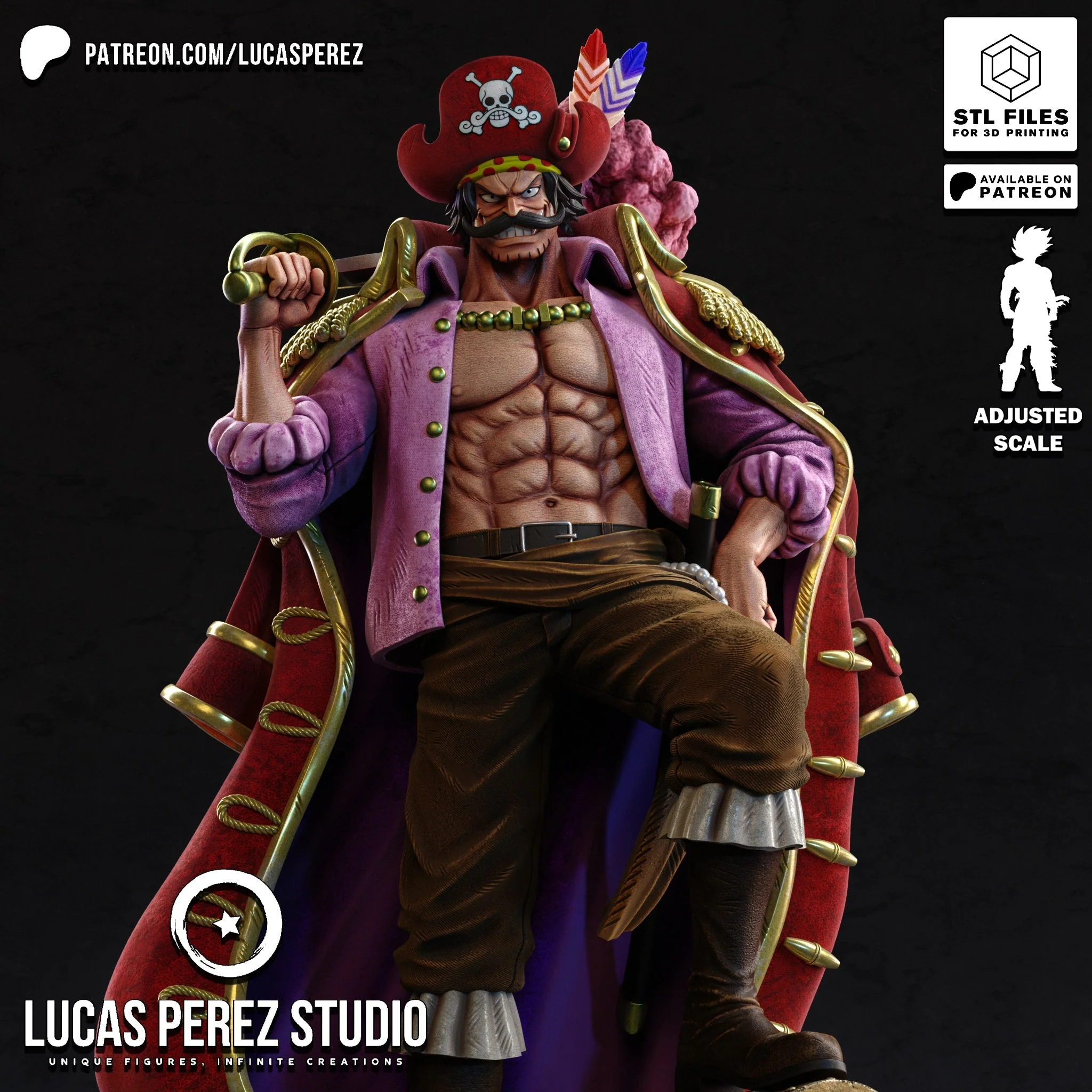 Legendary Pirate King Statue - Image 7