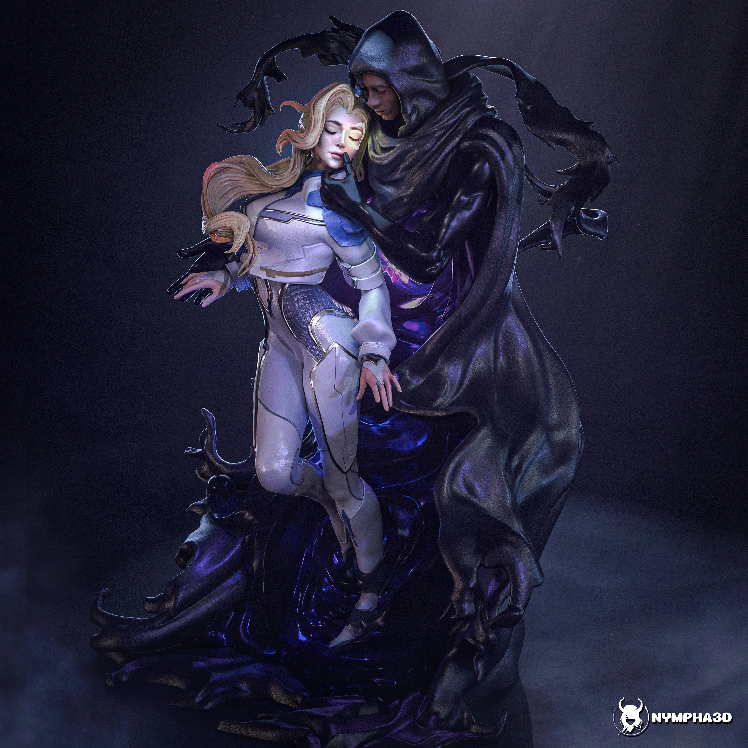 Light & Dark Statue - Image 3