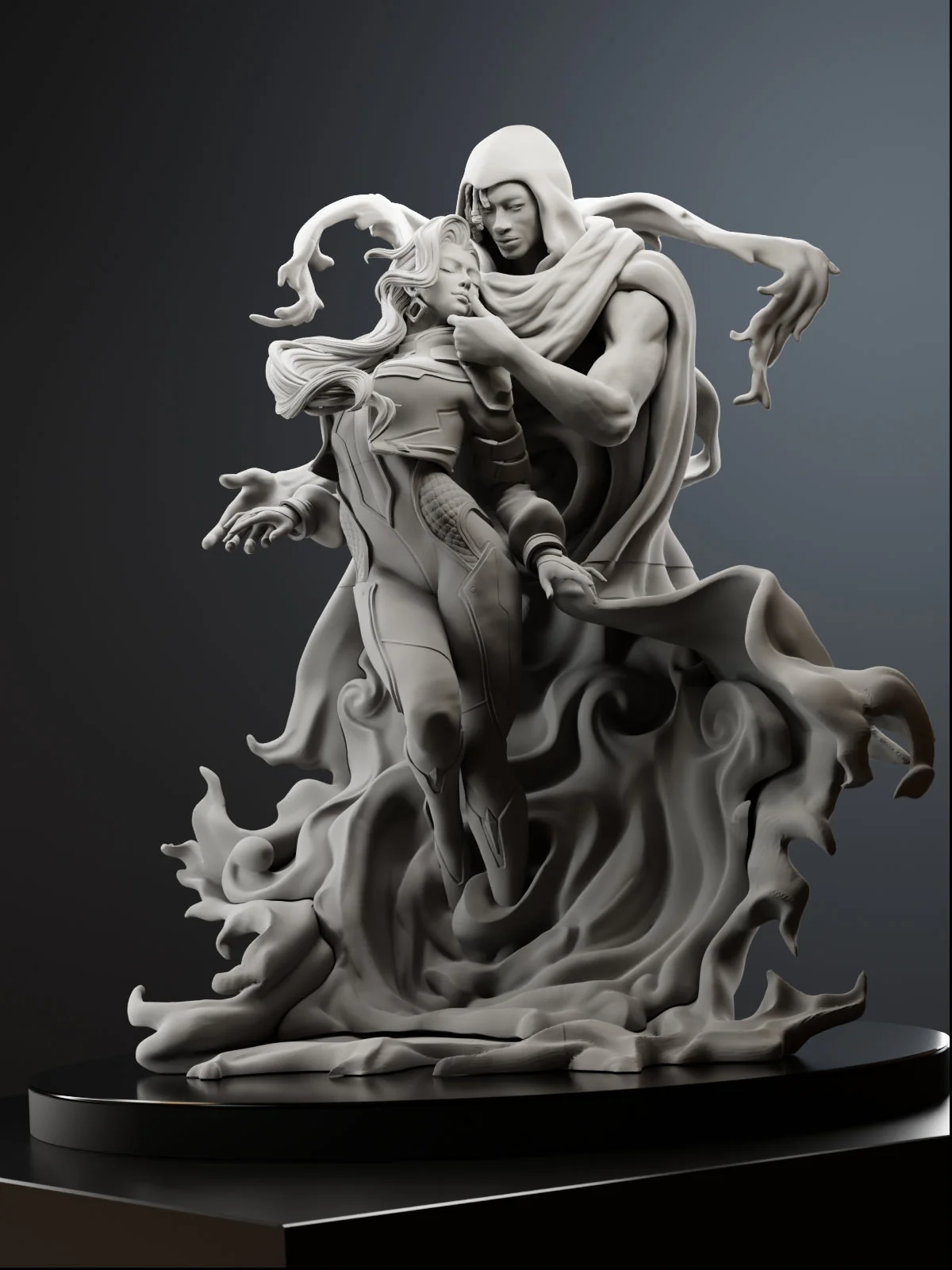 Light & Dark Statue - Image 7