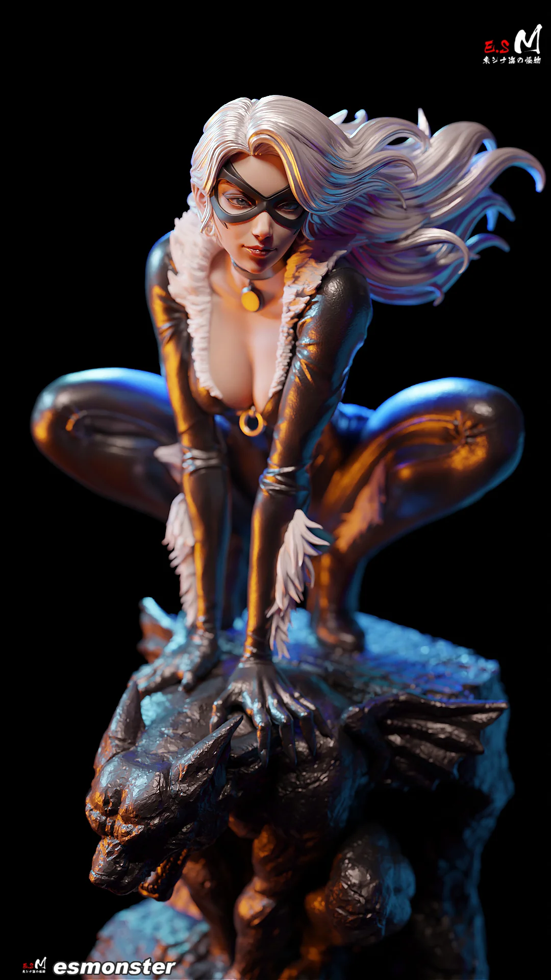 Master Thief Black Cat Statue - Image 11