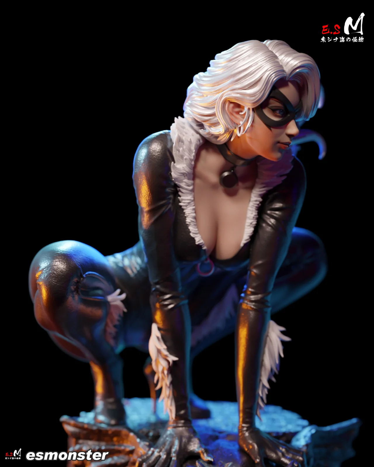 Master Thief Black Cat Statue - Image 5