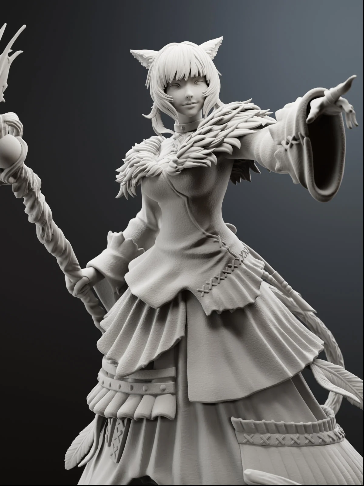 Night’s Blessed Sorceress Statue