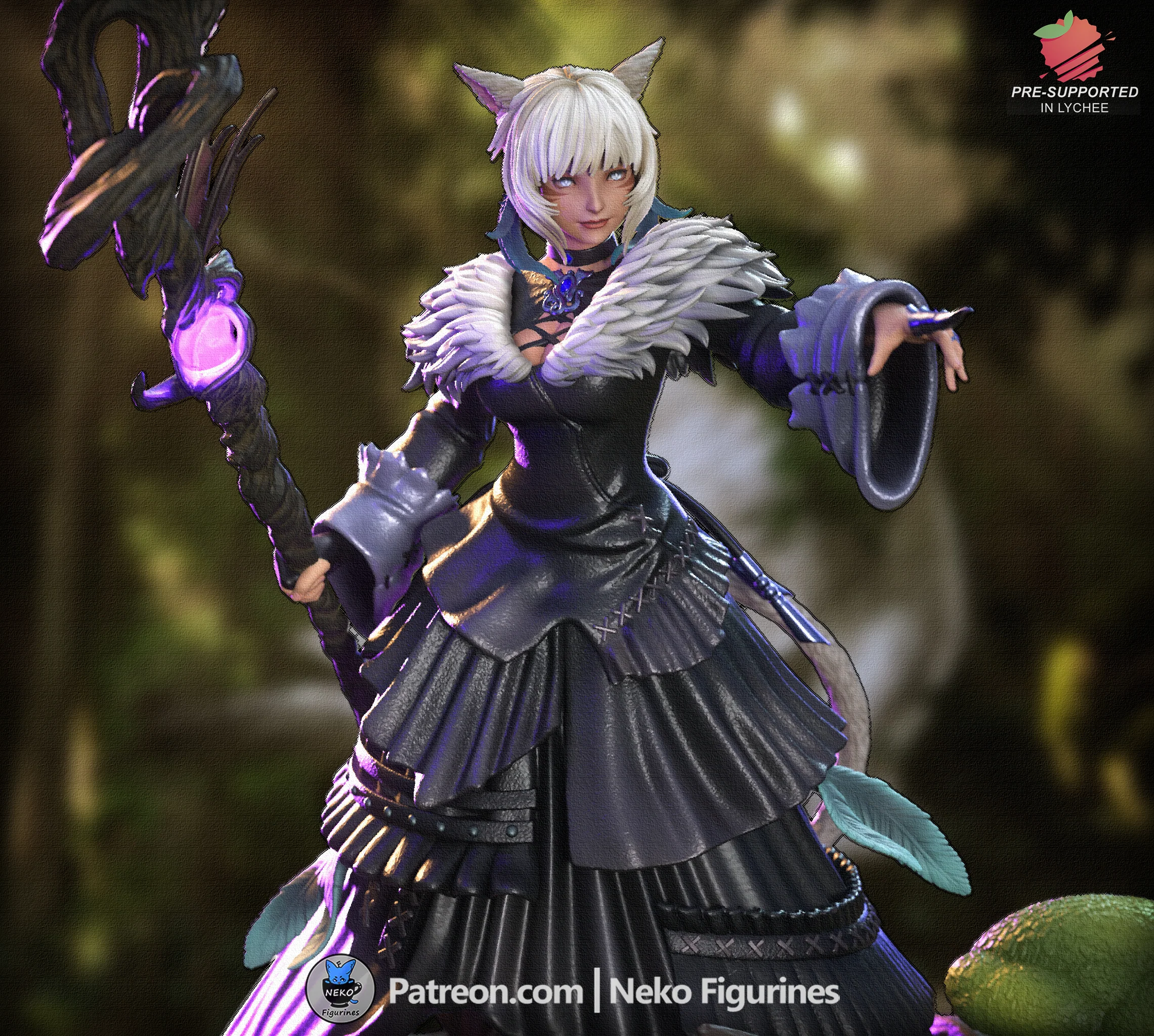 Night’s Blessed Sorceress Statue - Image 3