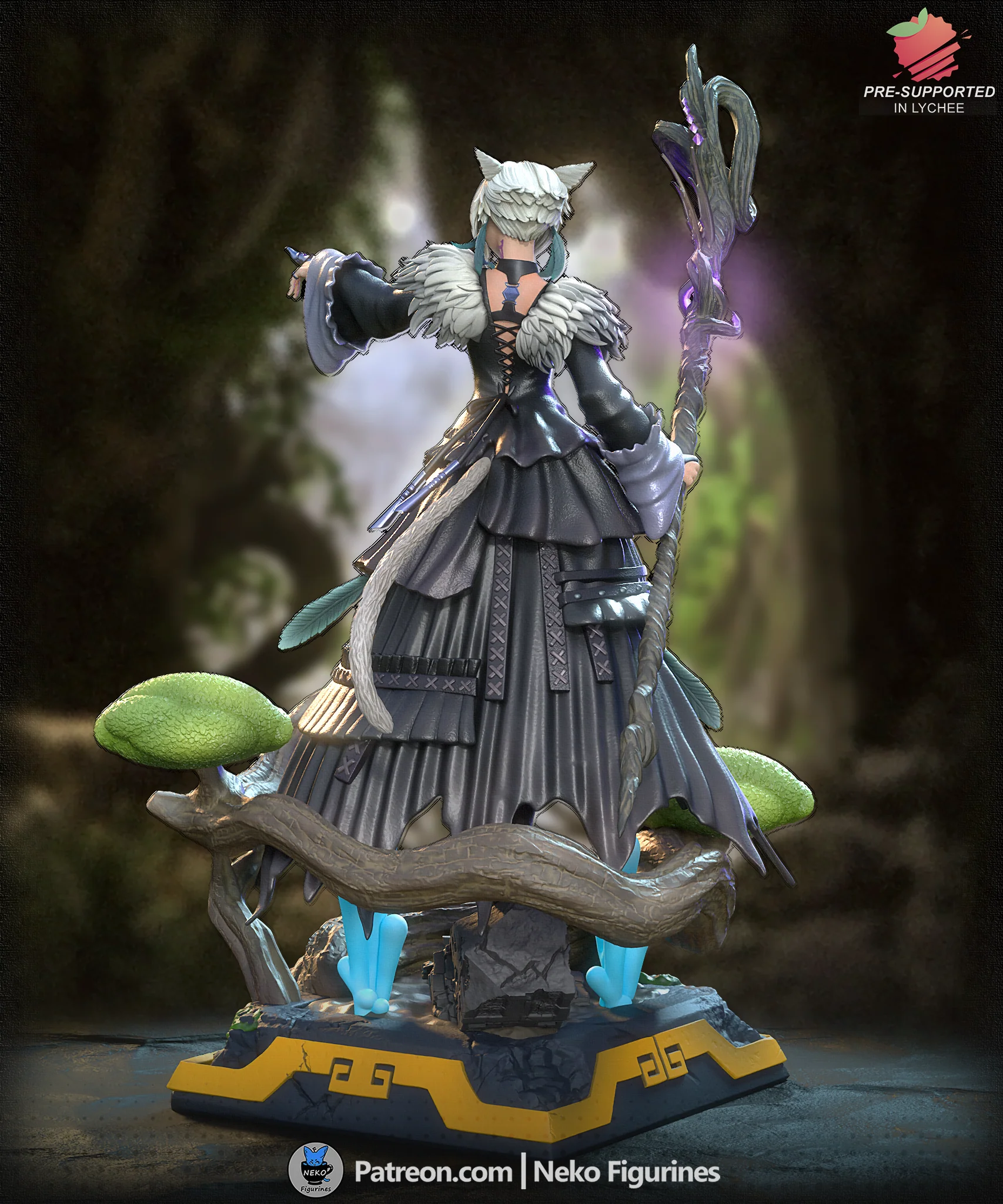 Night’s Blessed Sorceress Statue - Image 6