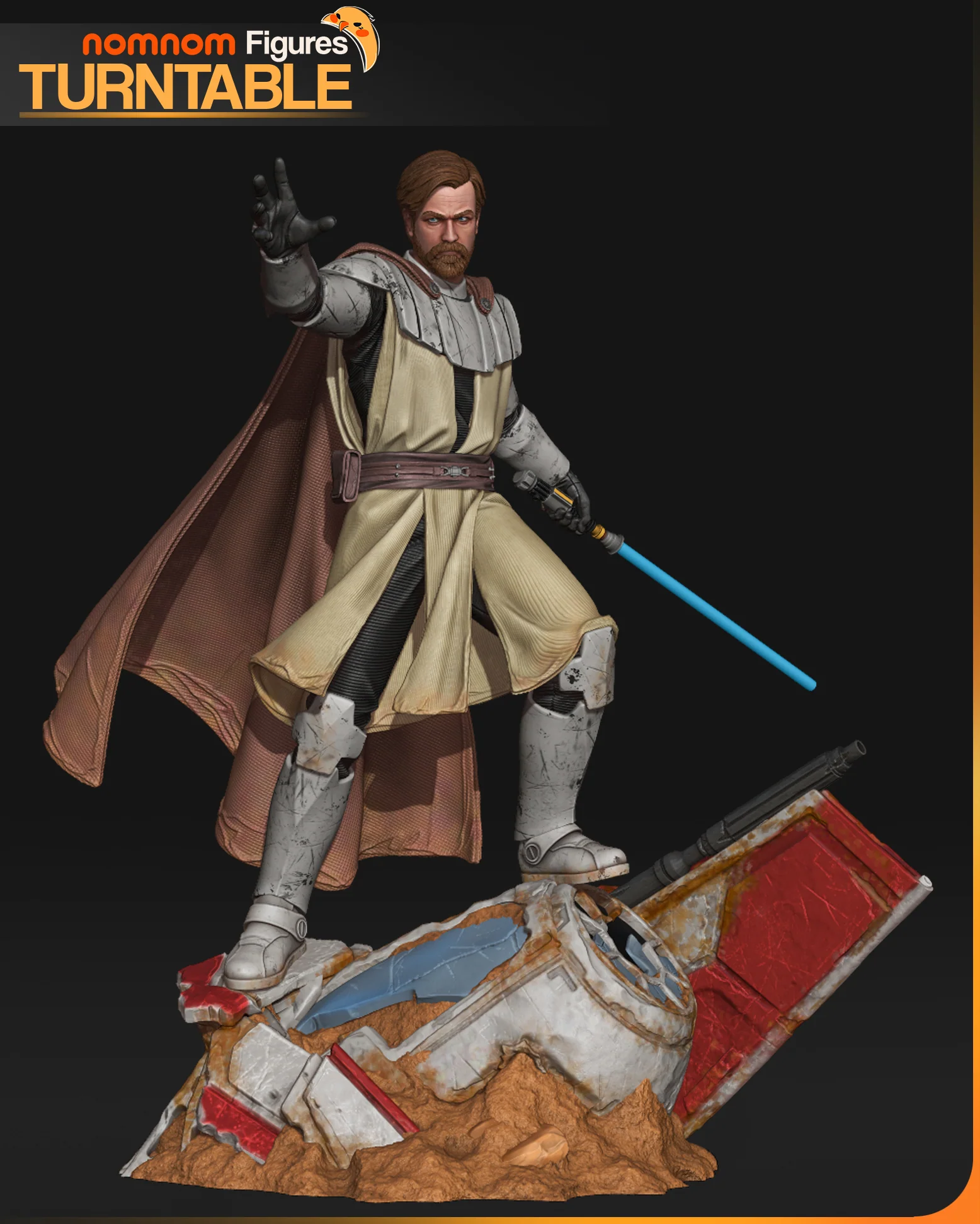 Noble Jedi Master Statue - Image 3