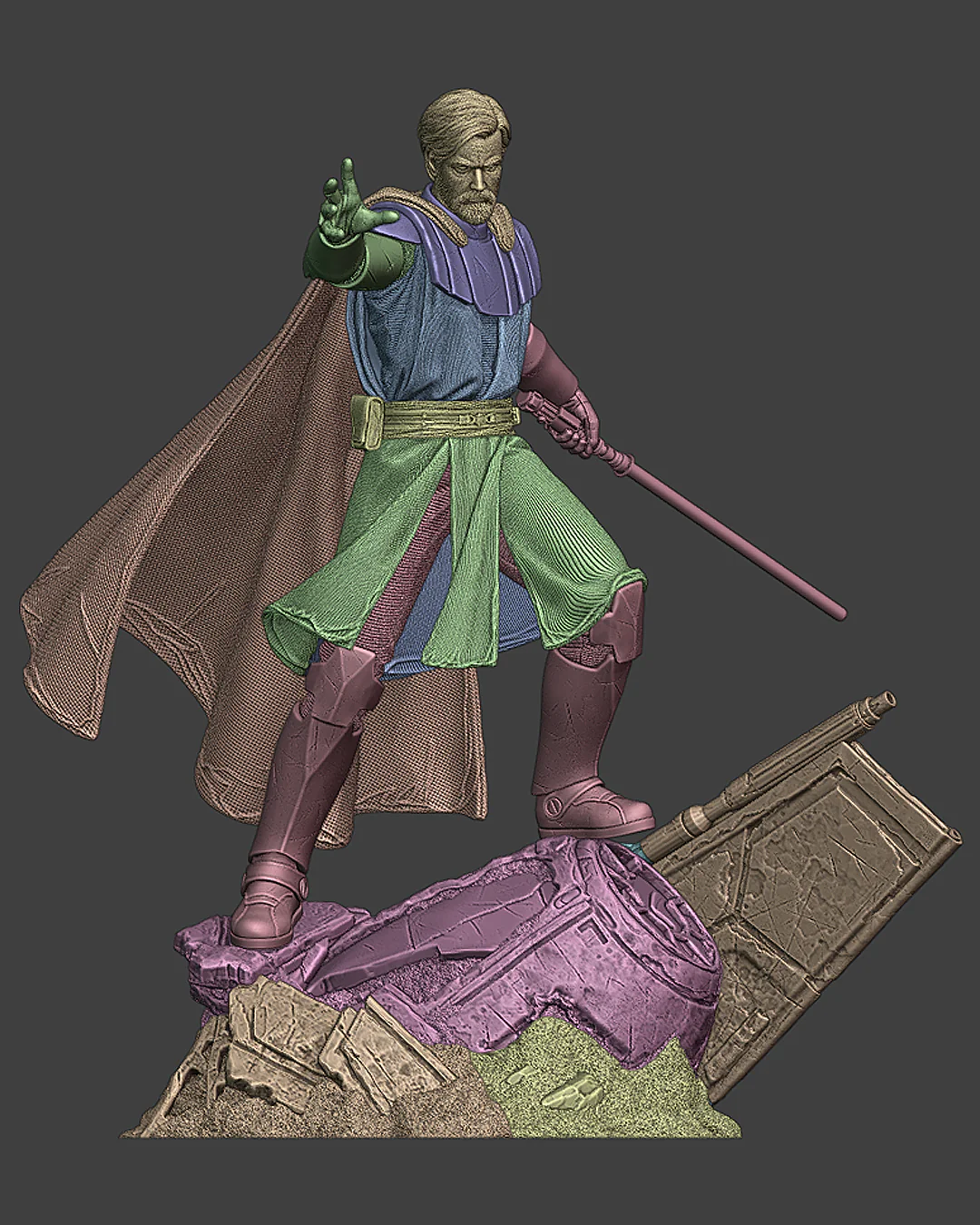 Noble Jedi Master Statue - Image 8