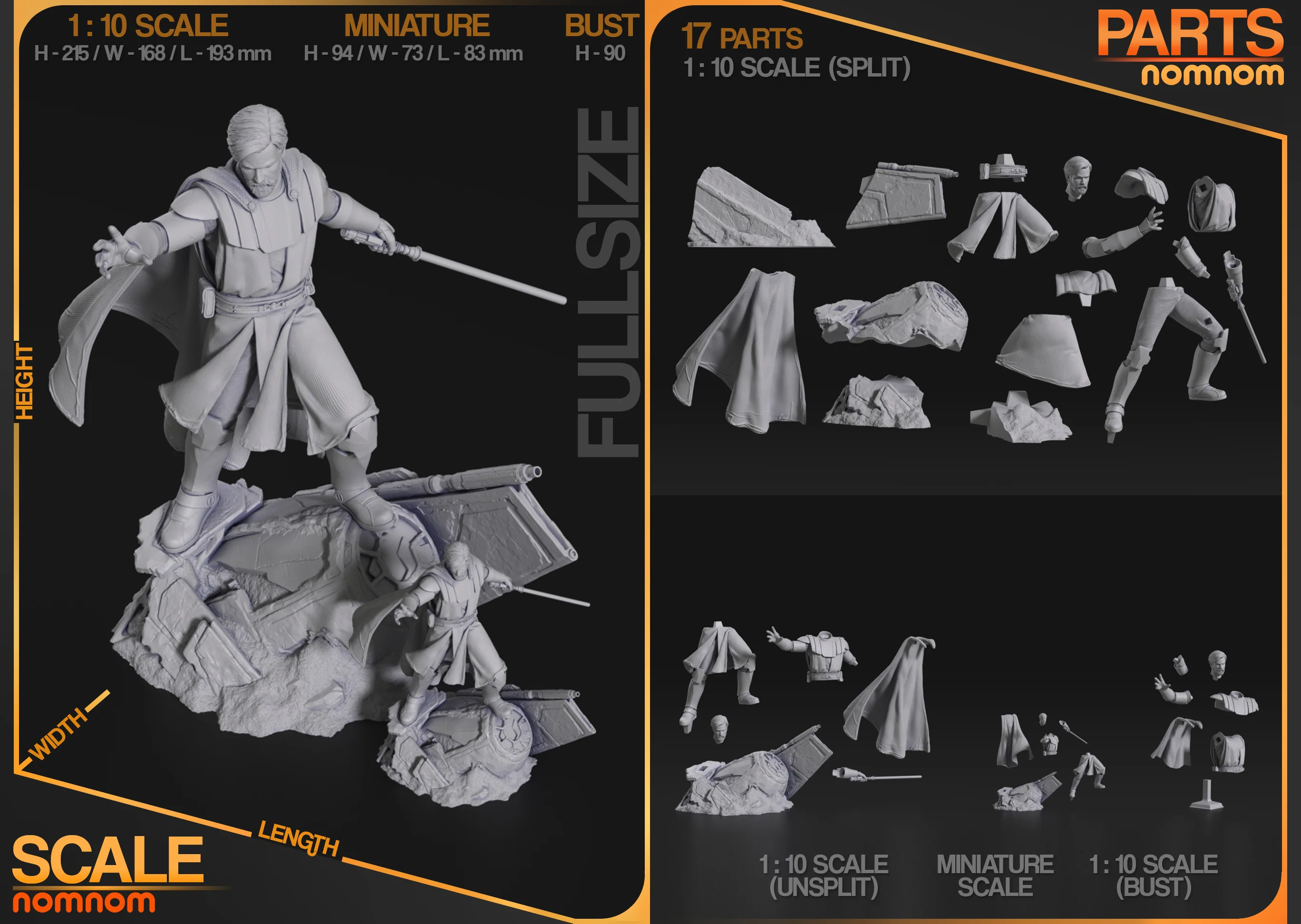 Noble Jedi Master Statue - Image 9